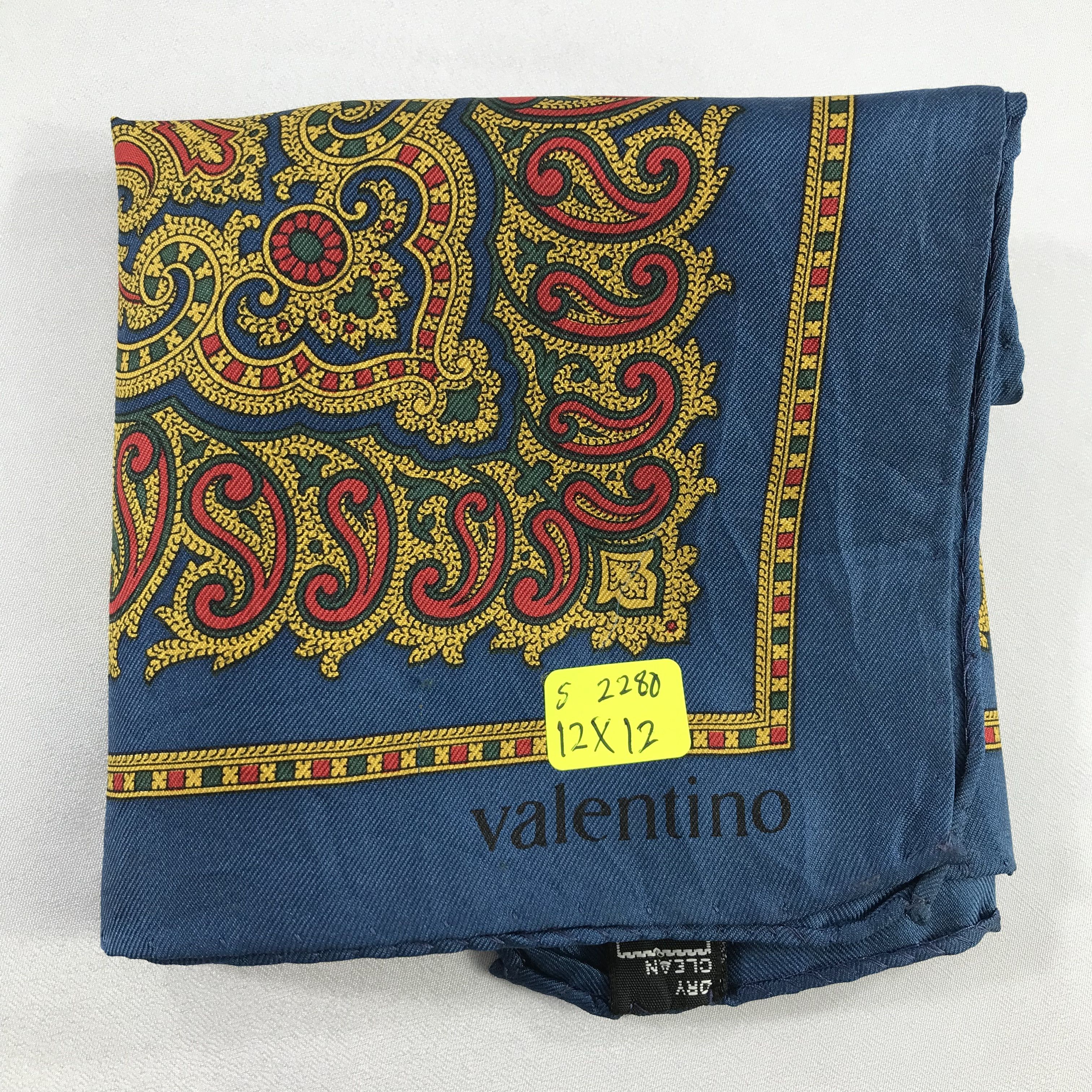 Valentino × Vintage Valentino Bandana / Handkerchief / Neckerchief - S2280 Size ONE SIZE - 4 Thumbnail