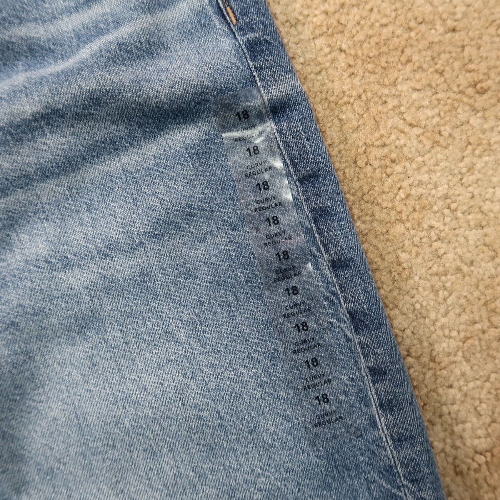 American Eagle Outfitters American Eagle Outfitters Jeans Women 18 Wide-Leg Blue Denim 31in Inseam Vintage No Rise High 36 Waist 5-Pocket Regular Denim Shirt Size 40" / US 18 - 3 Thumbnail