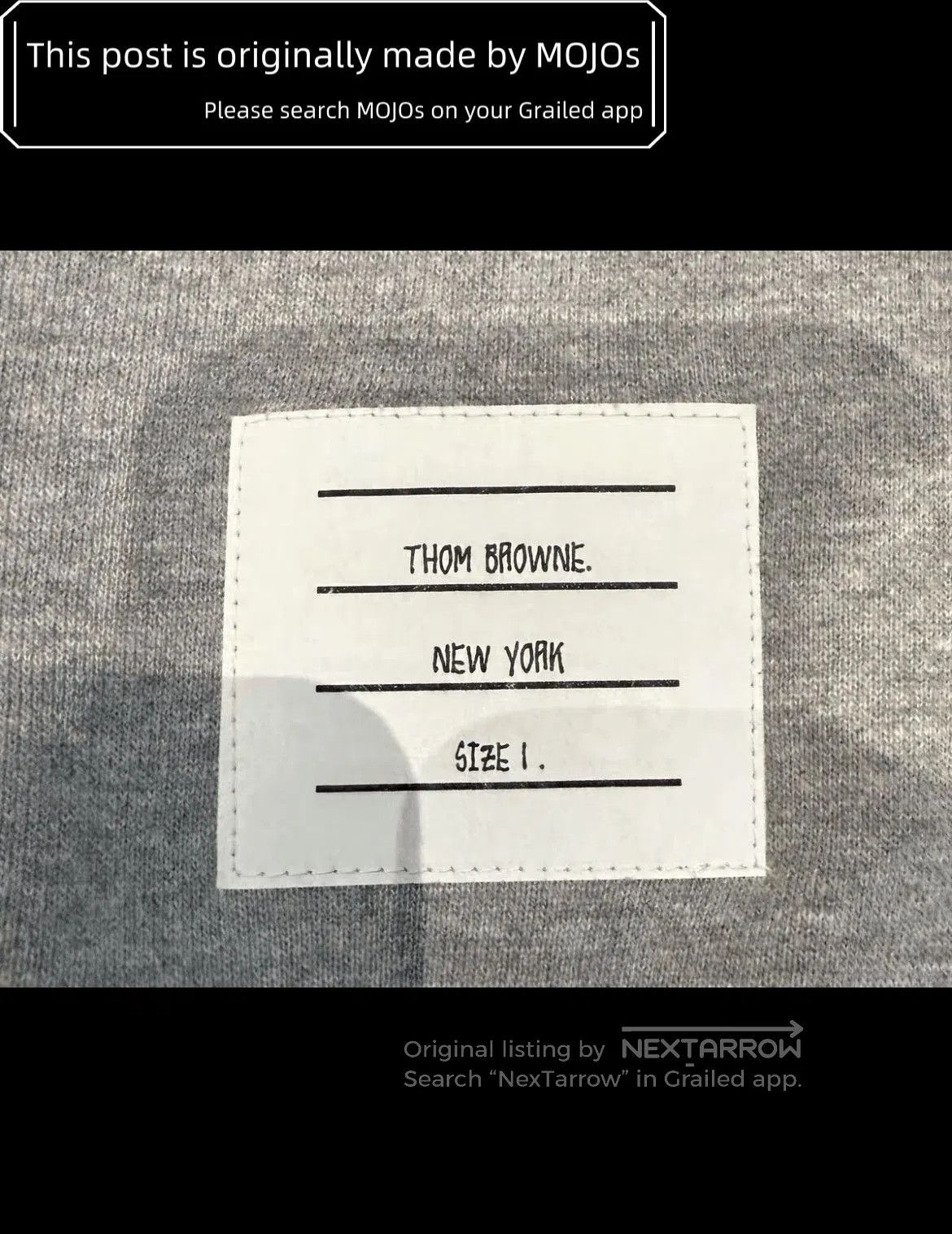Thom Browne Sz 1 Thom Browne Four White Stripe Gray Sweatpants. Size US 30 / EU 46 - 4 Thumbnail
