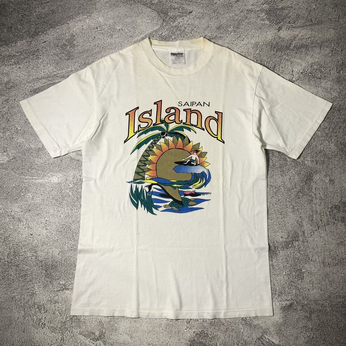 Vintage VINTAGE 90s HAWAII TSHIRT SIAPAN ISLAN Size US M / EU 48-50 / 2 - 1 Thumbnail
