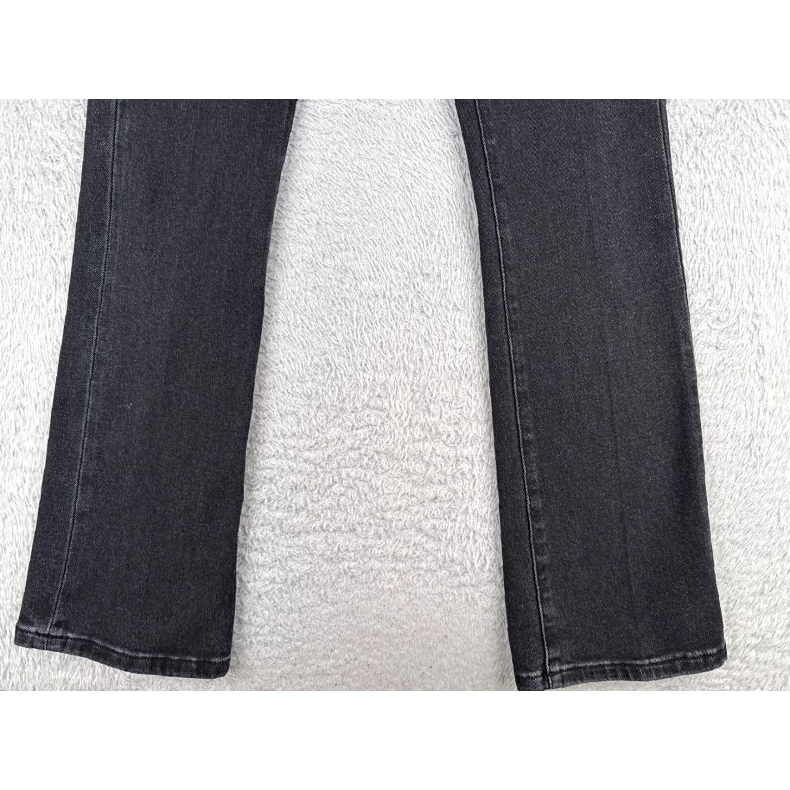 Vintage Dear John Jeans Women Bootcut 25 Black Denim Cotton 5-Pocket High Rise 25x33 Regular Classic Knit? Size 42" / US 20 - 2 Thumbnail