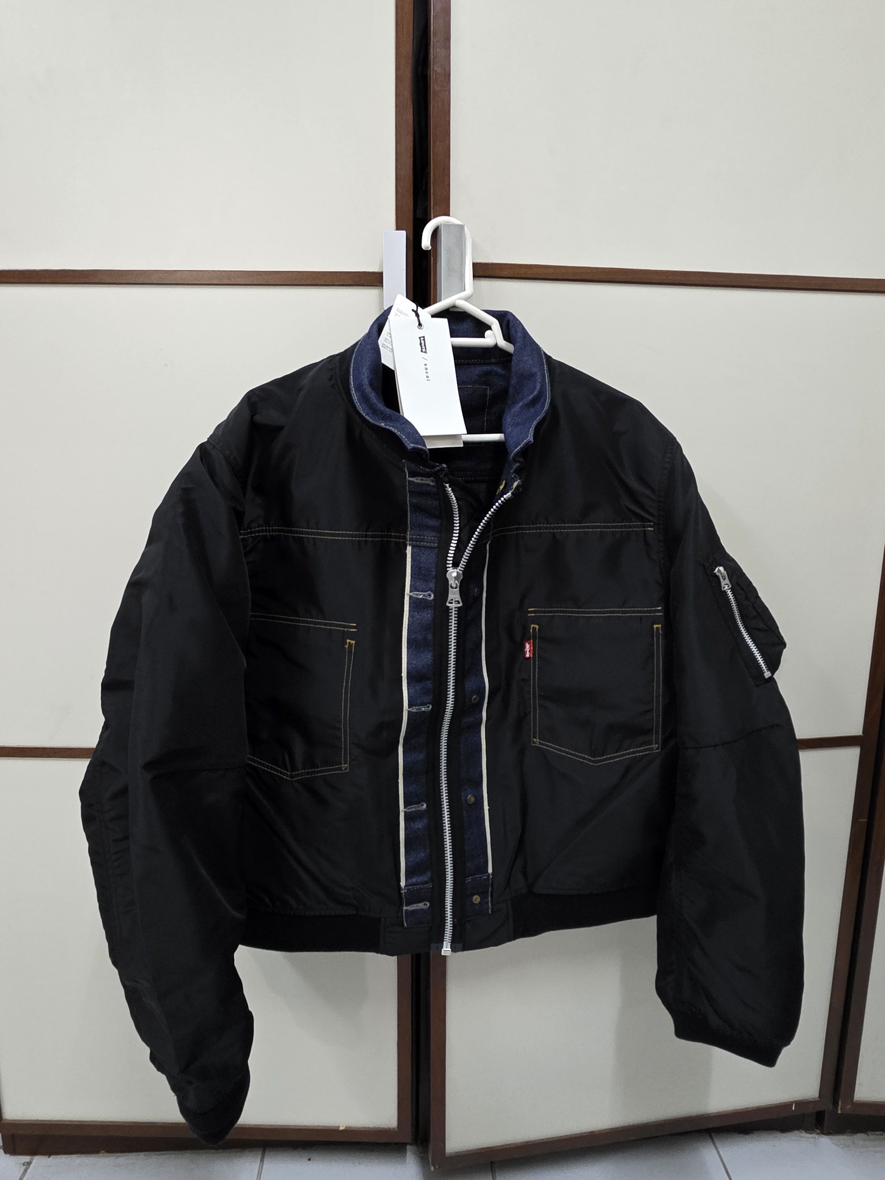 Sacai Sacai x levis Bomber Denim Jacket Size US M / EU 48-50 / 2 - 1 Thumbnail