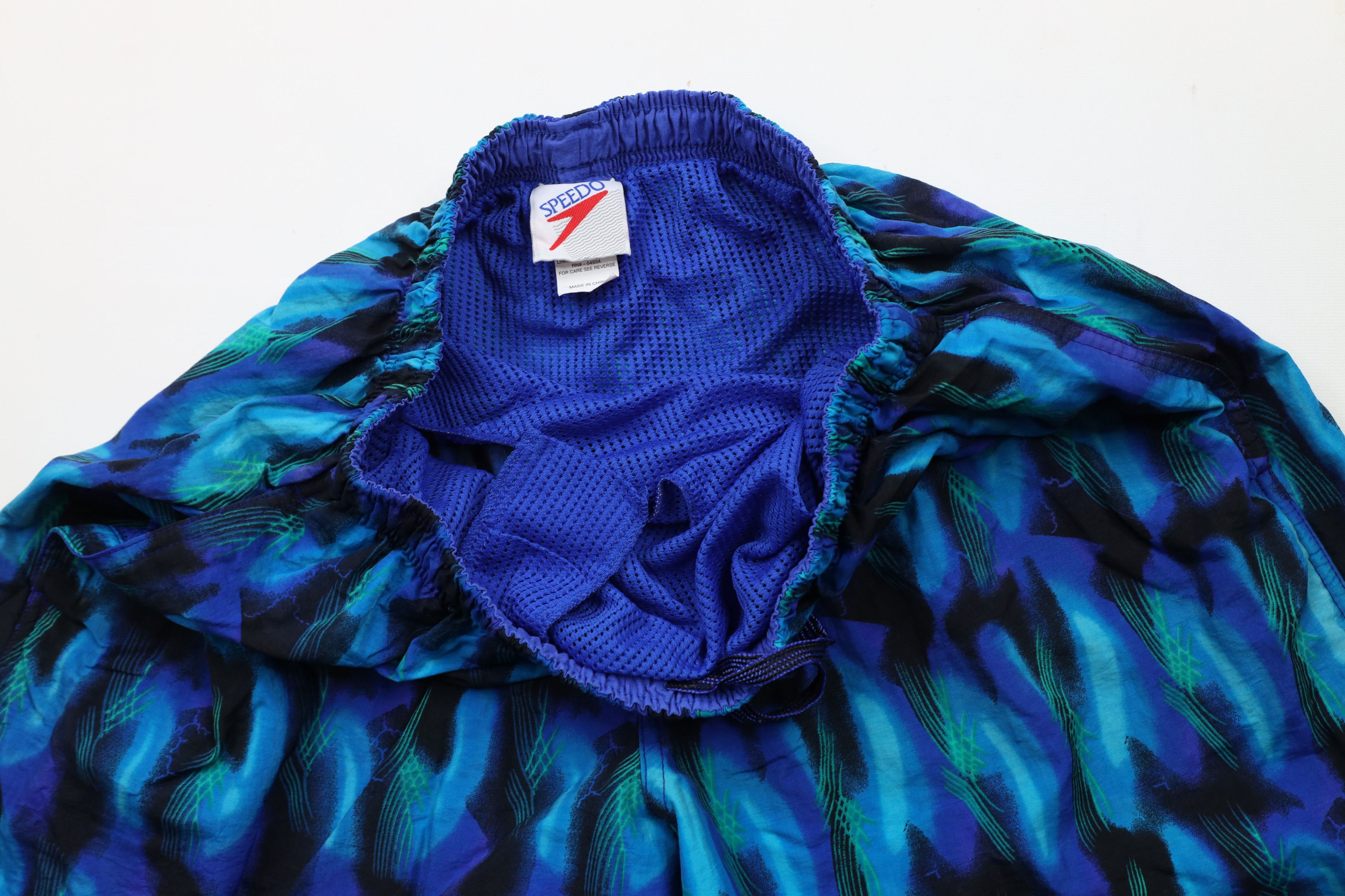 Speedo × Vintage Vintage 90s Speedo Spell Abstract Lined Shorts Swim Trunks Size US 34 / EU 50 - 7 Thumbnail