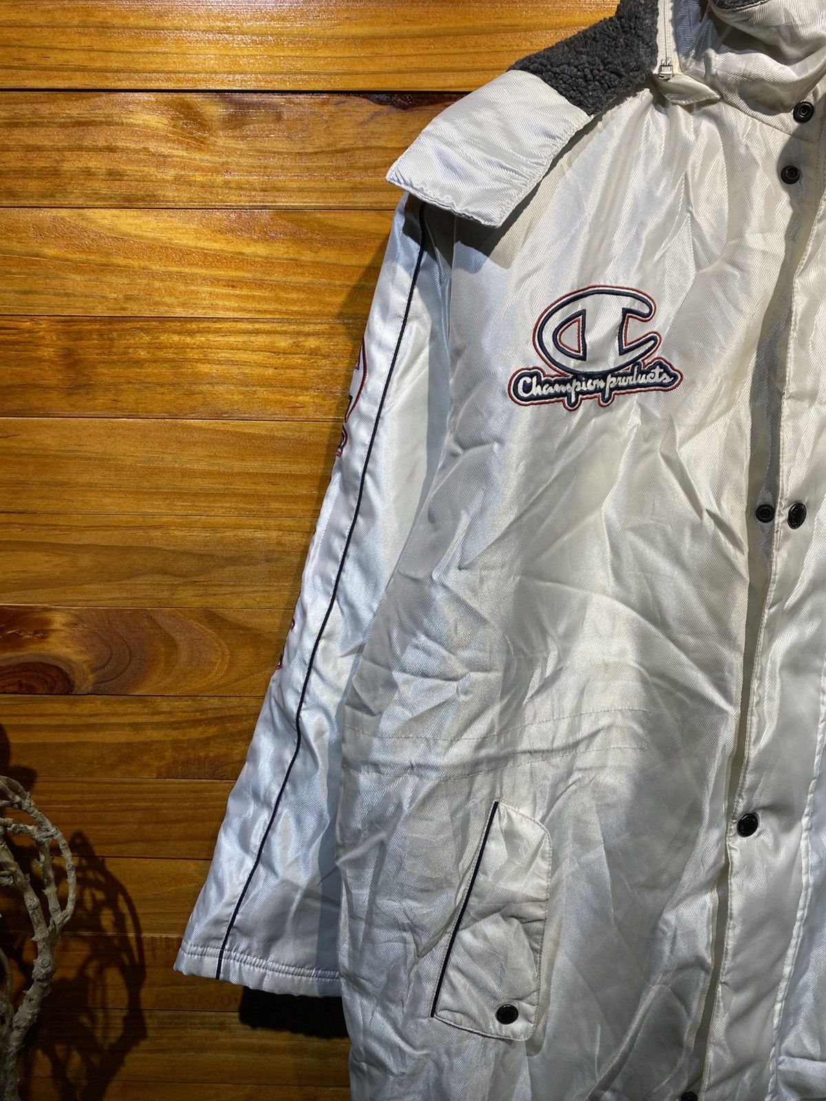 Champion Vintage Champion Products White Long Parka Jacket Sherpa Size US S / EU 44-46 / 1 - 7 Thumbnail