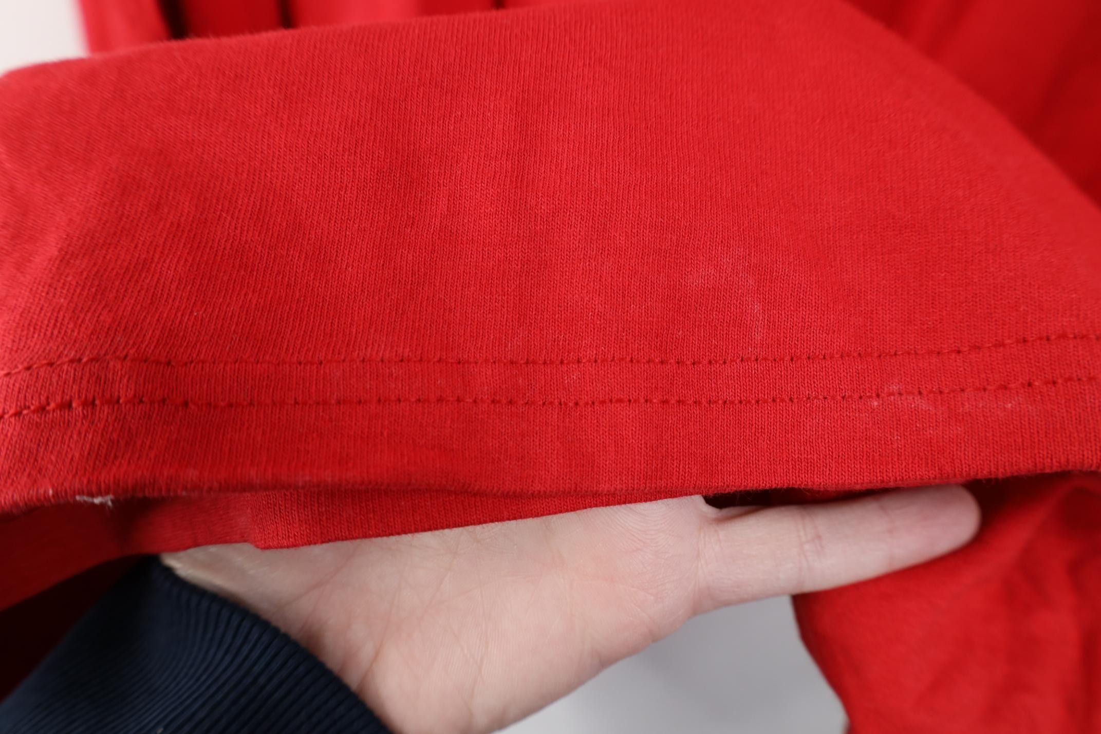 Hanes Vintage 90s Y2K Hanes Blank Pocket T-Shirt Red Cotton Size US XXL / EU 58 / 5 - 9 Thumbnail