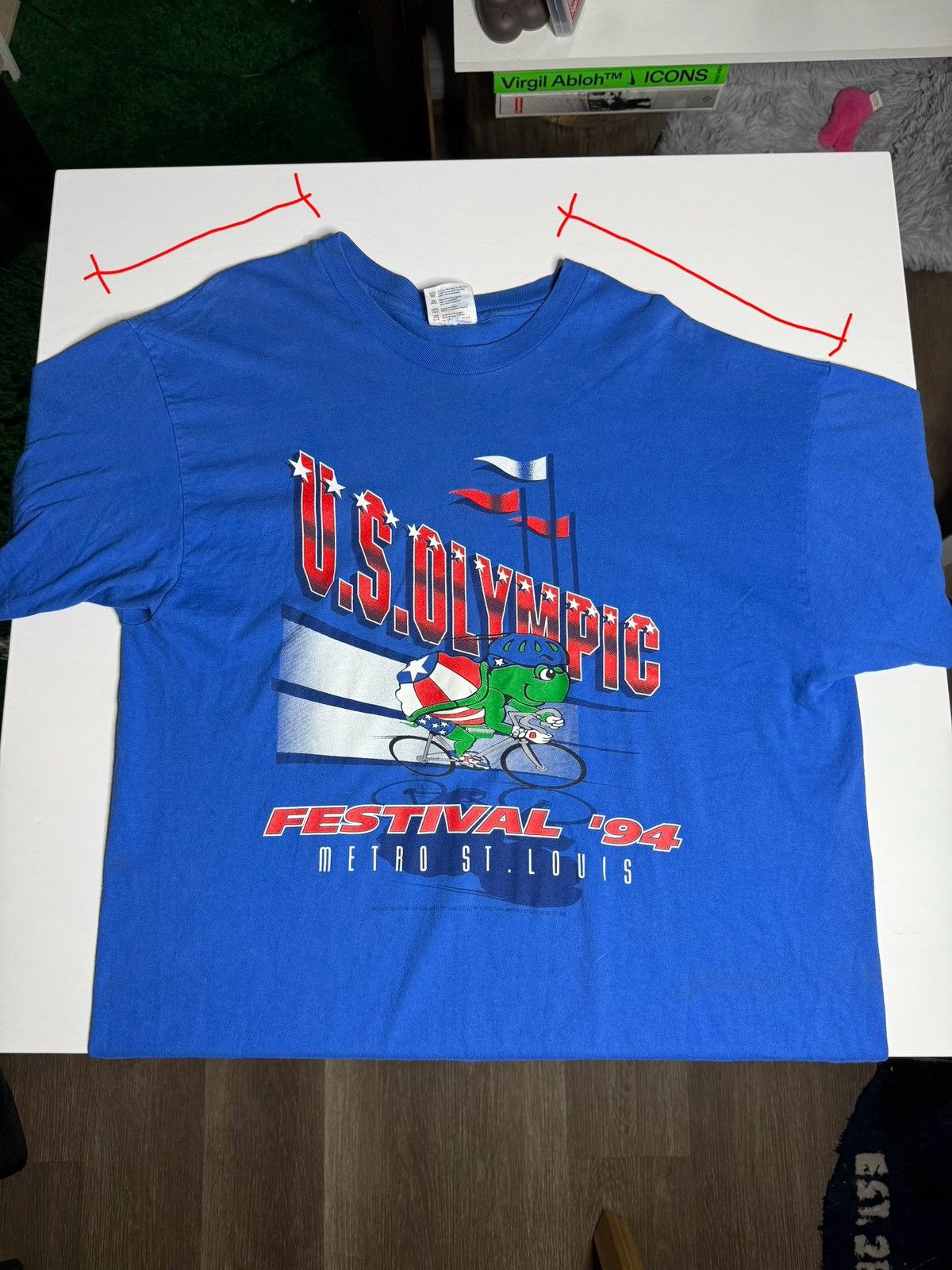Vintage VINTAGE 1994 SS USA Olympics Tee "Blue" [XL] PREOWNED Size US XL / EU 56 / 4 - 3 Thumbnail