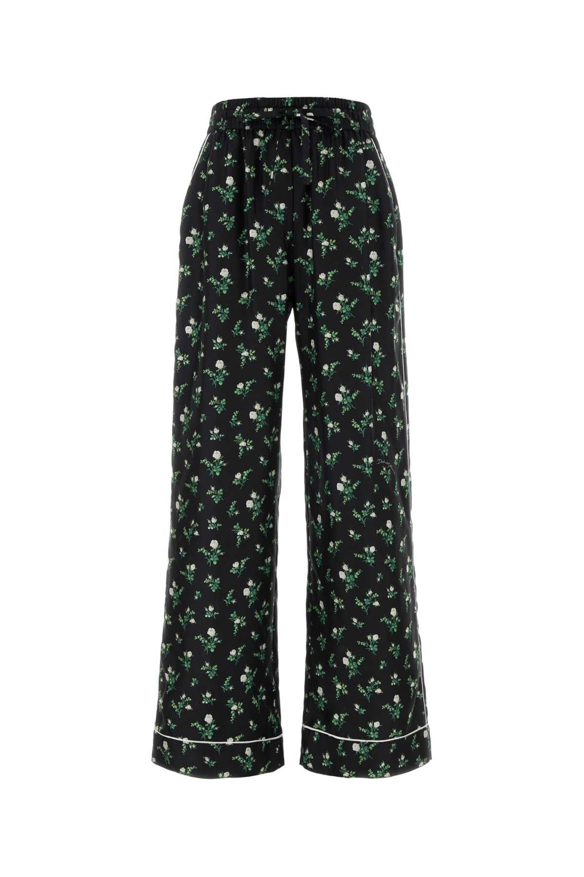 Dolce & Gabbana Printed Satin Pant Size 27" / US 4 / IT 40 - 1 Thumbnail