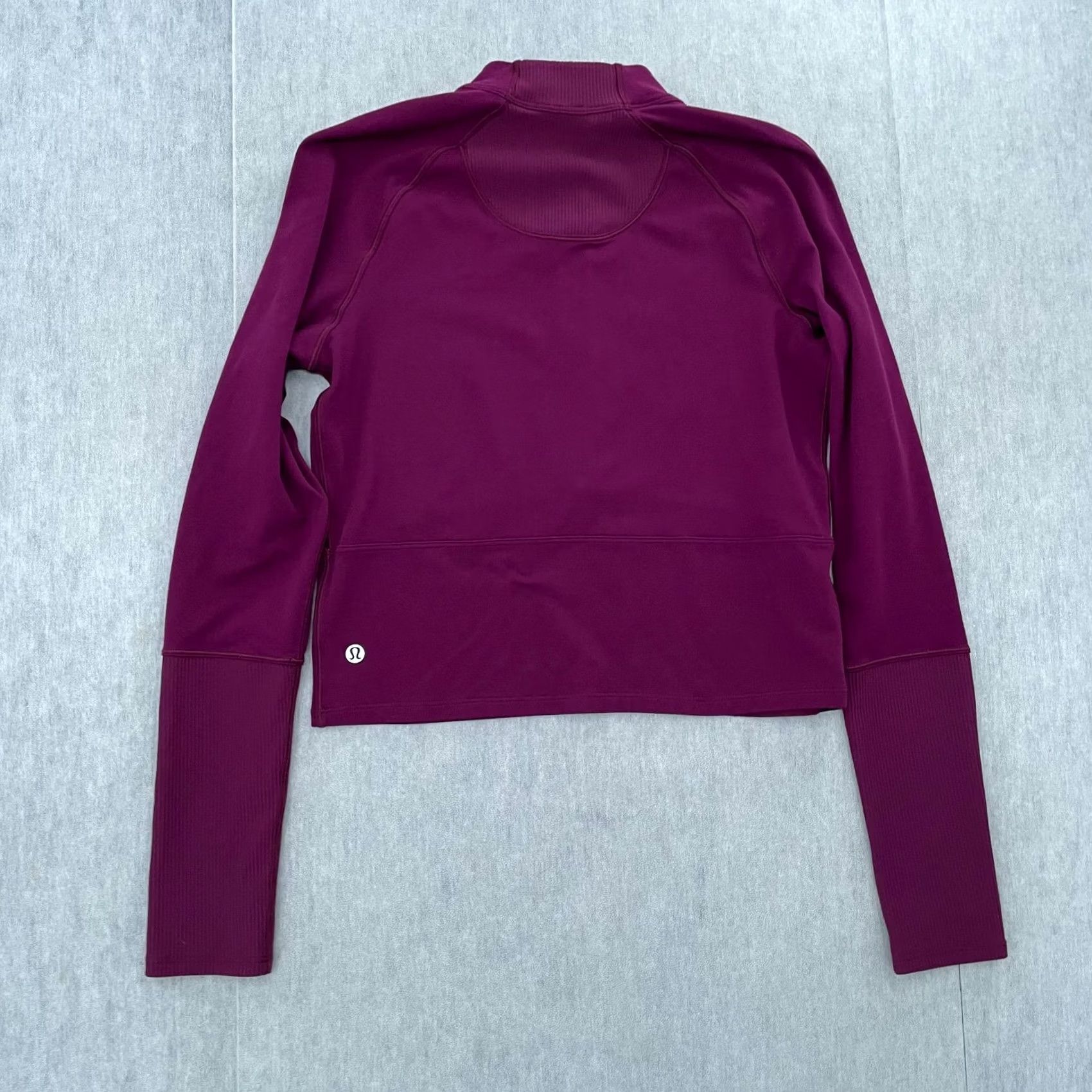 Lululemon Lululemon Purple It's Rulu Run Cropped 1/2 Zip Long Sleeve Sweater Womens 4 - Athletic Cropped Mock Neck Casual Activewear Running & Jogging Womens Size S / US 4 / IT 40 - 3 Thumbnail