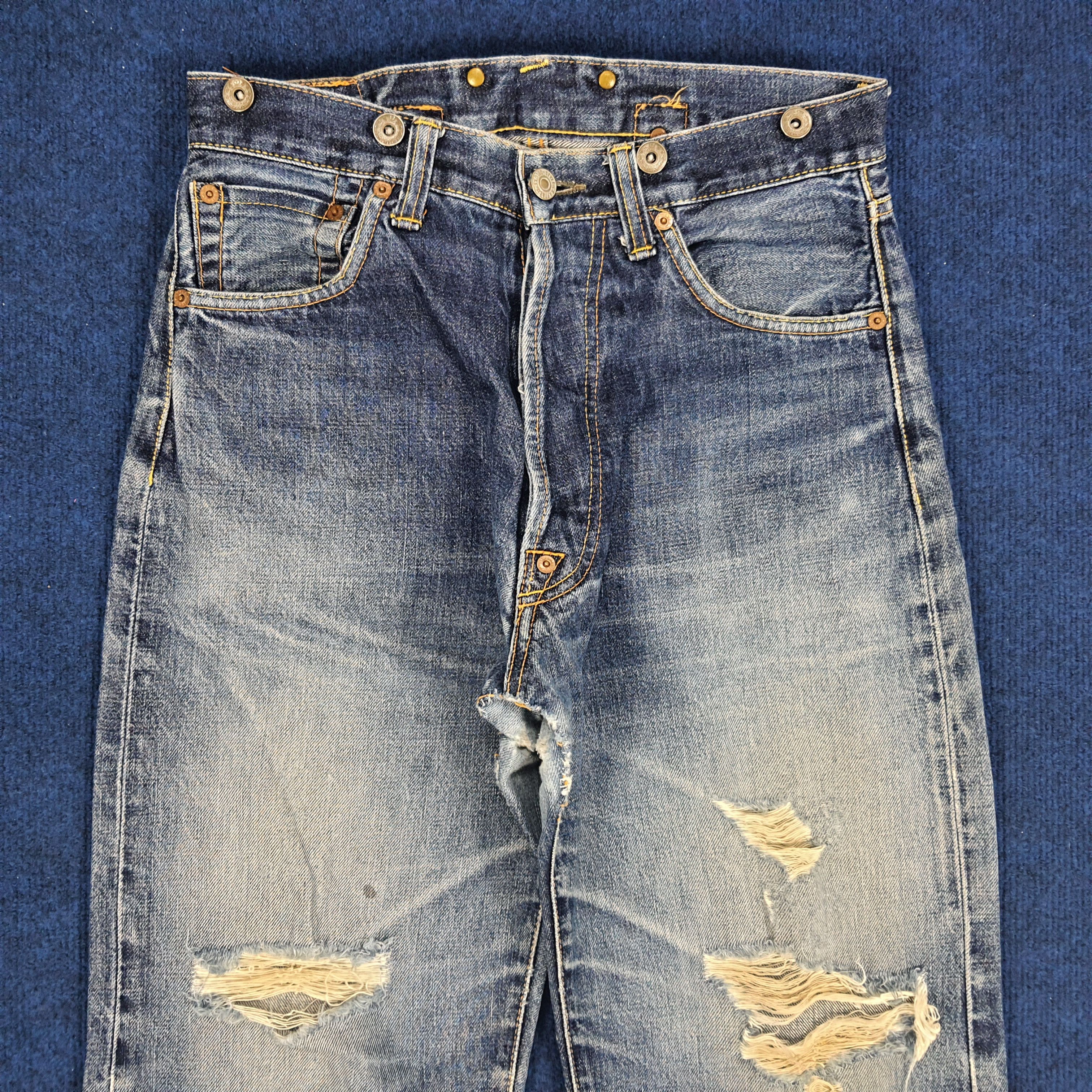 Evisu × Japanese Brand × Vintage Vintage Evisu Japanese Brand Custom Denim Jeans Size US 28 / EU 44 - 5 Thumbnail