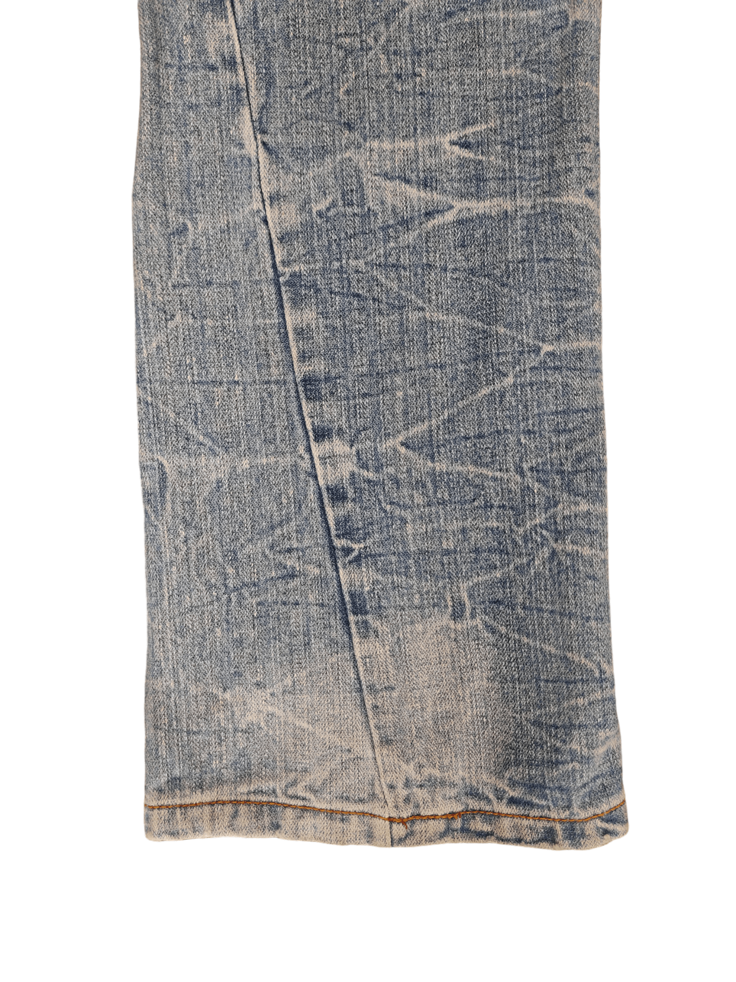 Japanese Brand Vintage 90s Japan Love & Peace Double Waist Clawmark Jeans Size US 31 - 7 Thumbnail
