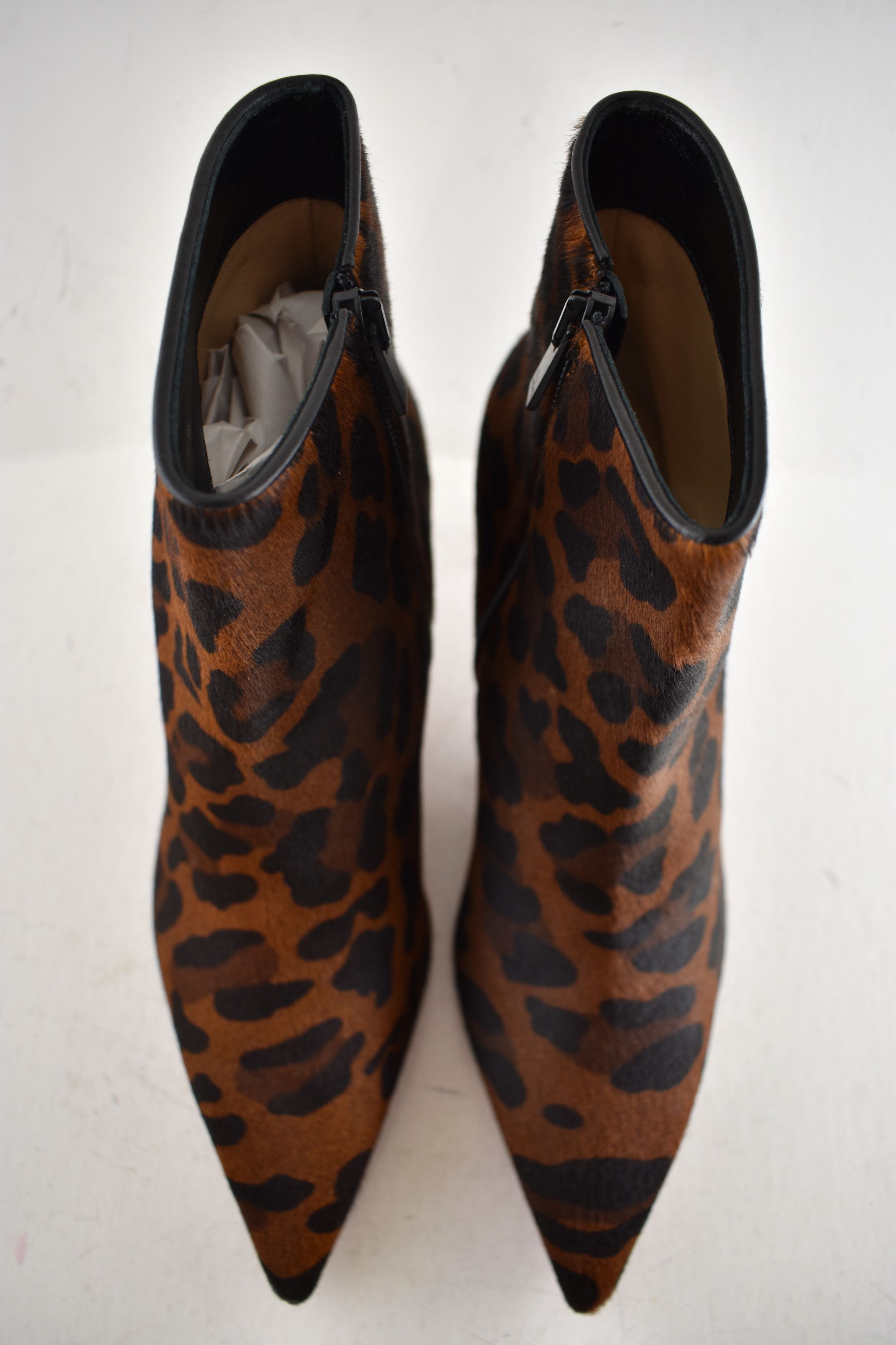 Christian Louboutin So Kate Booty 55 Black Leopard Pony Short Ankle Bootie 40.5 Size US 10.5 / IT 40.5 - 8 Thumbnail