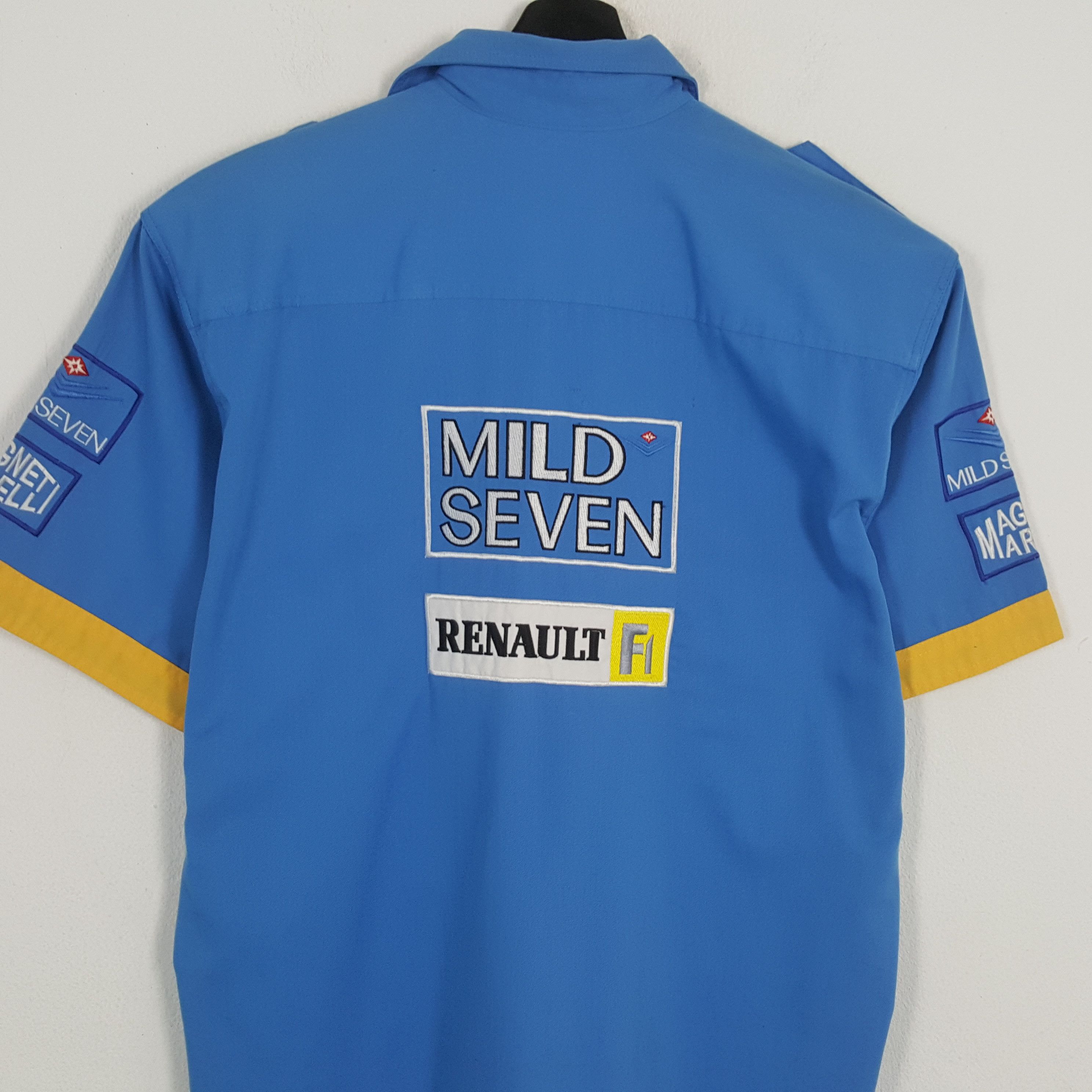 Vintage RENAULT F1 MAGNETI MARELLI Racing Style Shirt Size US XL / EU 56 / 4 - 2 Thumbnail