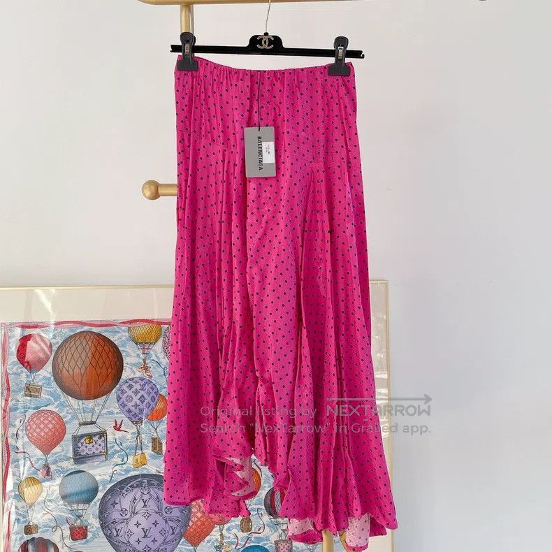 Balenciaga Balenciaga Pink Asymmetrical Skirt Size 37" - 1 Thumbnail