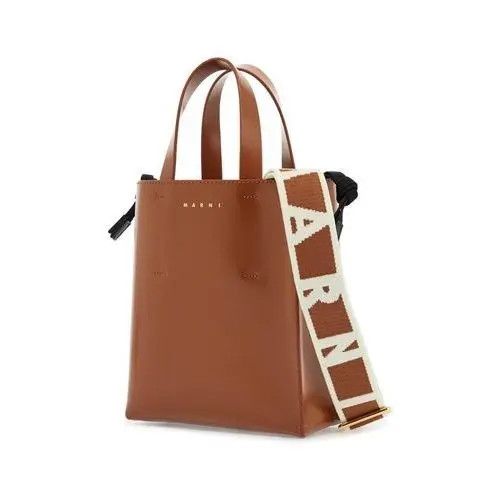 Marni o1s22i1n0525 Size: OS / Leather Shopping Bag in Brown Size ONE SIZE - 2 Thumbnail