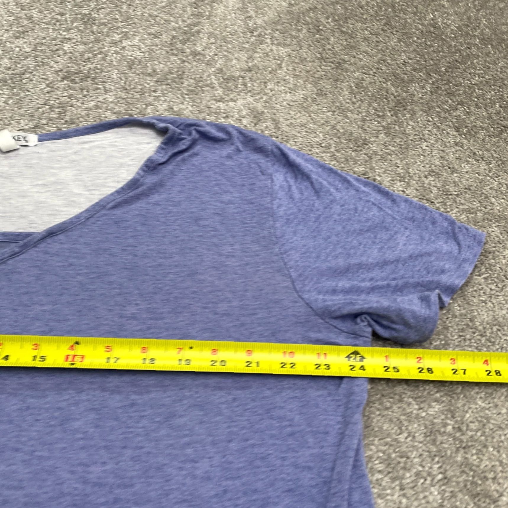 Jockey Jockey T-Shirt Womens 1X Purple V-Neck Short Sleeve Basic Stretch Tee Top Shirt Size XL / US 12-14 / IT 48-50 - 7 Thumbnail