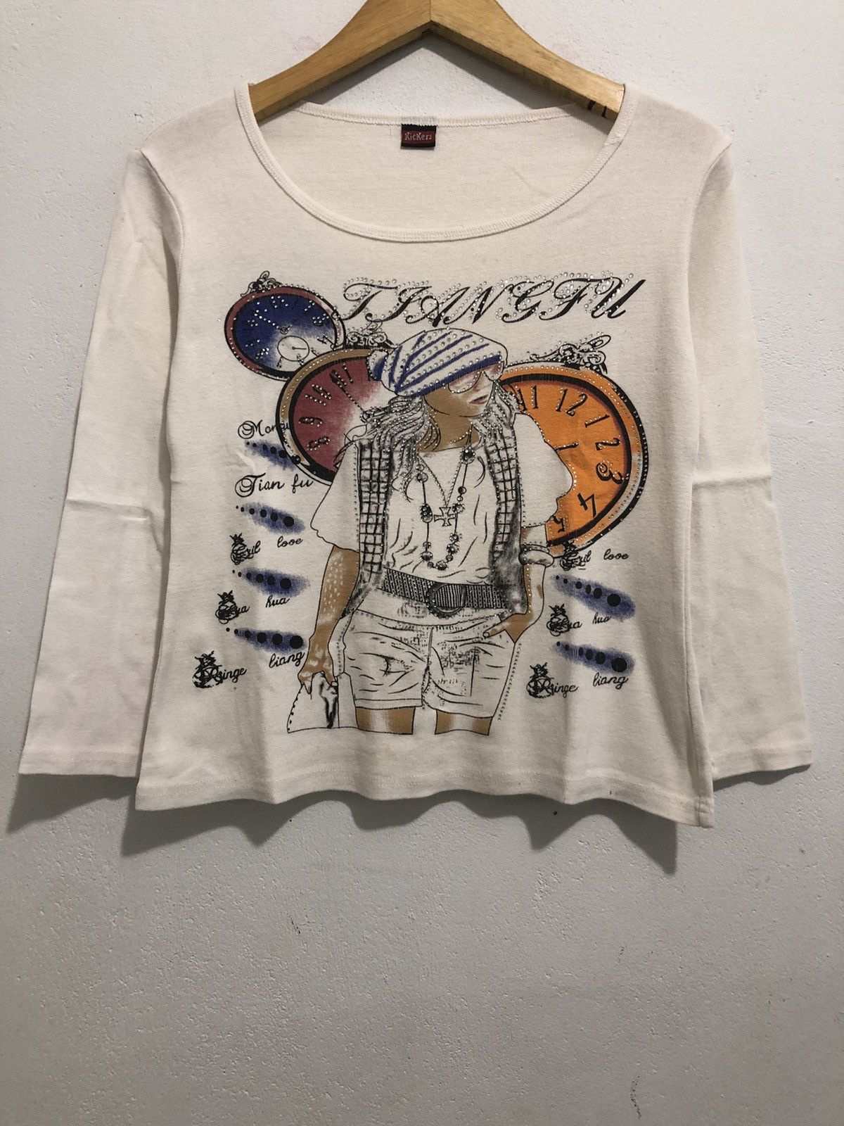Hysteric Glamour Gothic Poem Big Kickers Big Art Ifsix Rock Punk Style Size US S / EU 44-46 / 1 - 1 Thumbnail