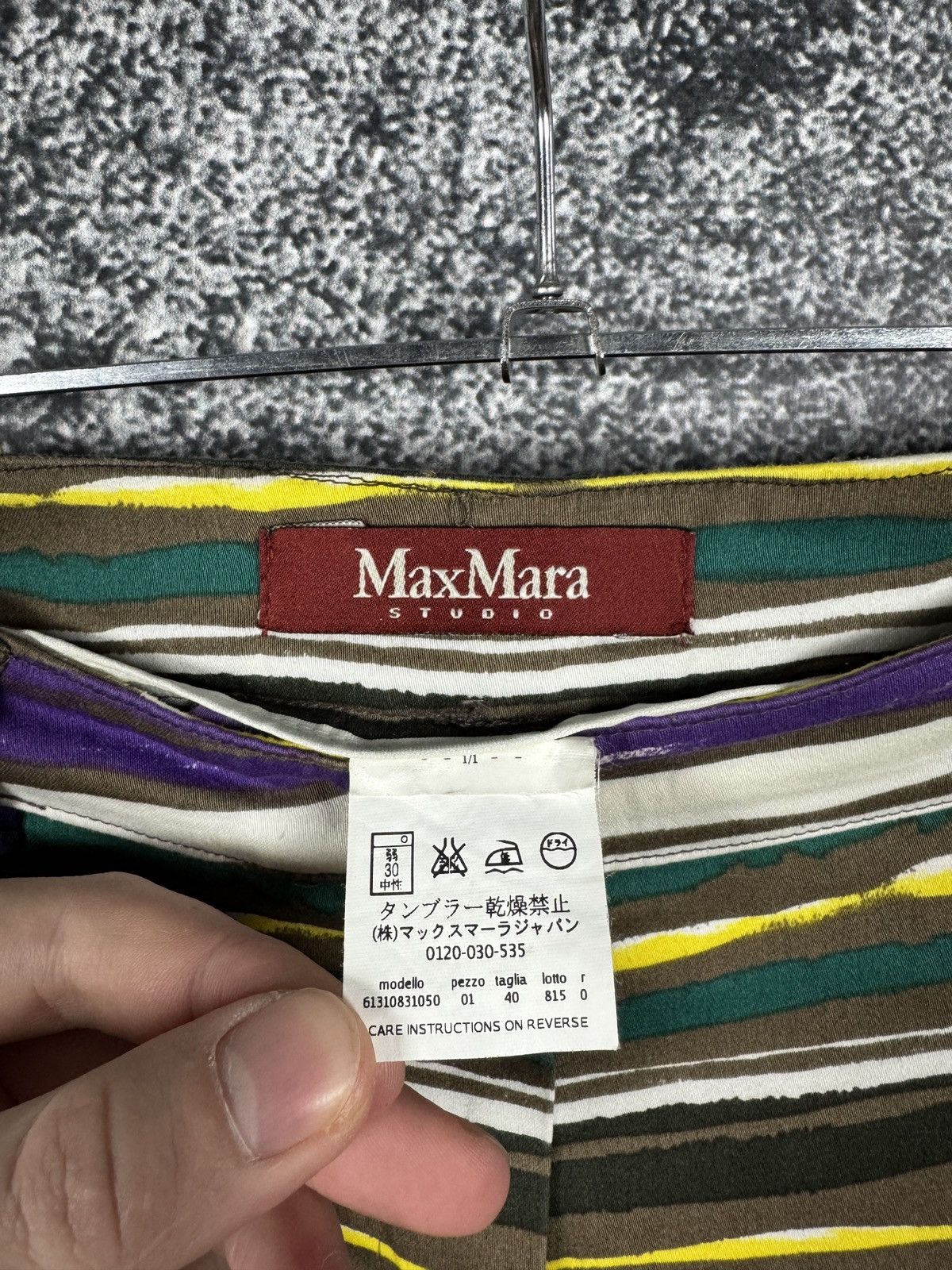 Max Mara Max Mara Studio Designer Striped Pants Luxury Trousers Sz 40 Size 27" / US 4 / IT 40 - 6 Thumbnail