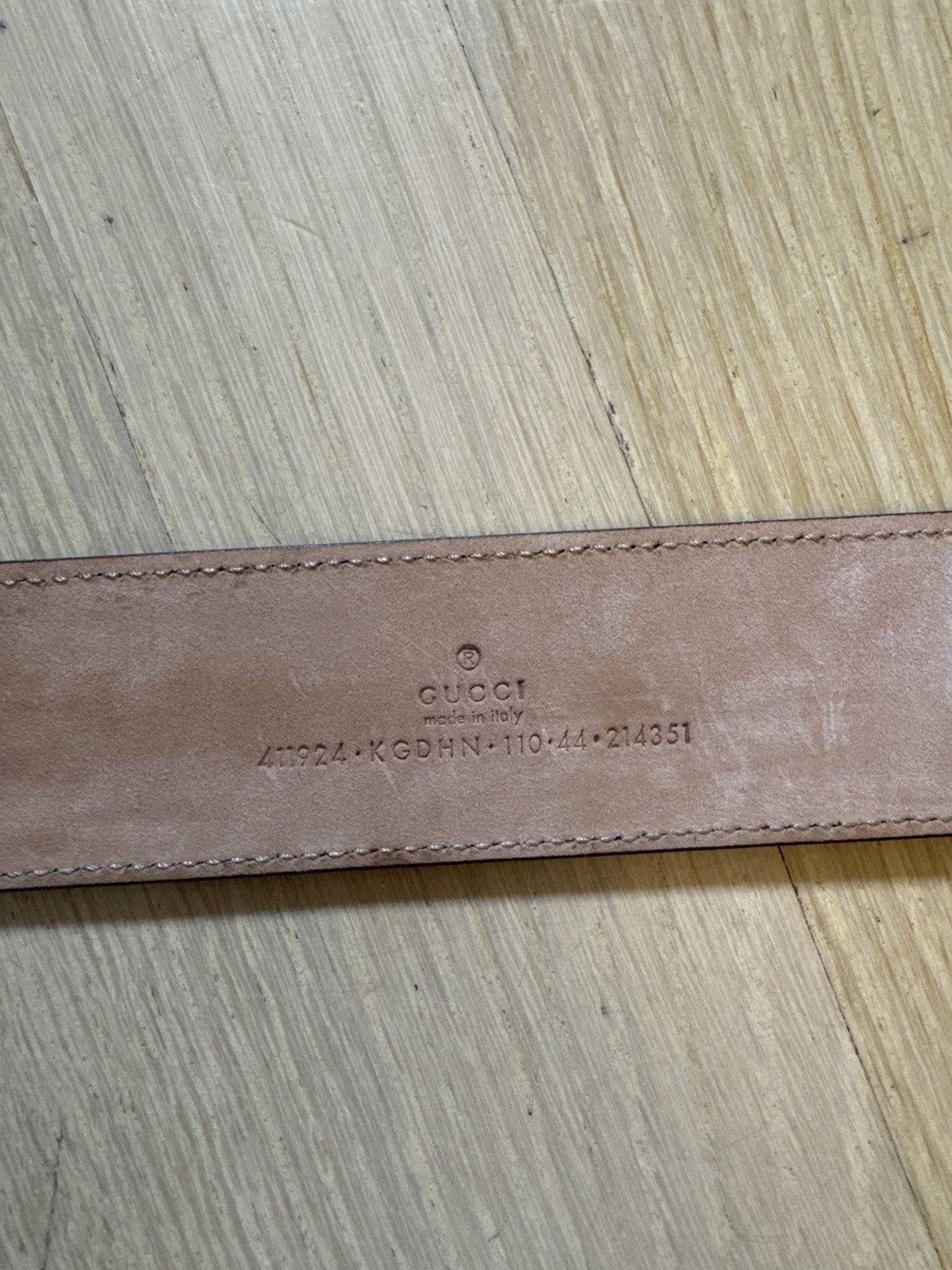 Gucci Gucci Belt With interlocking G Buckle Size 38 - 3 Thumbnail