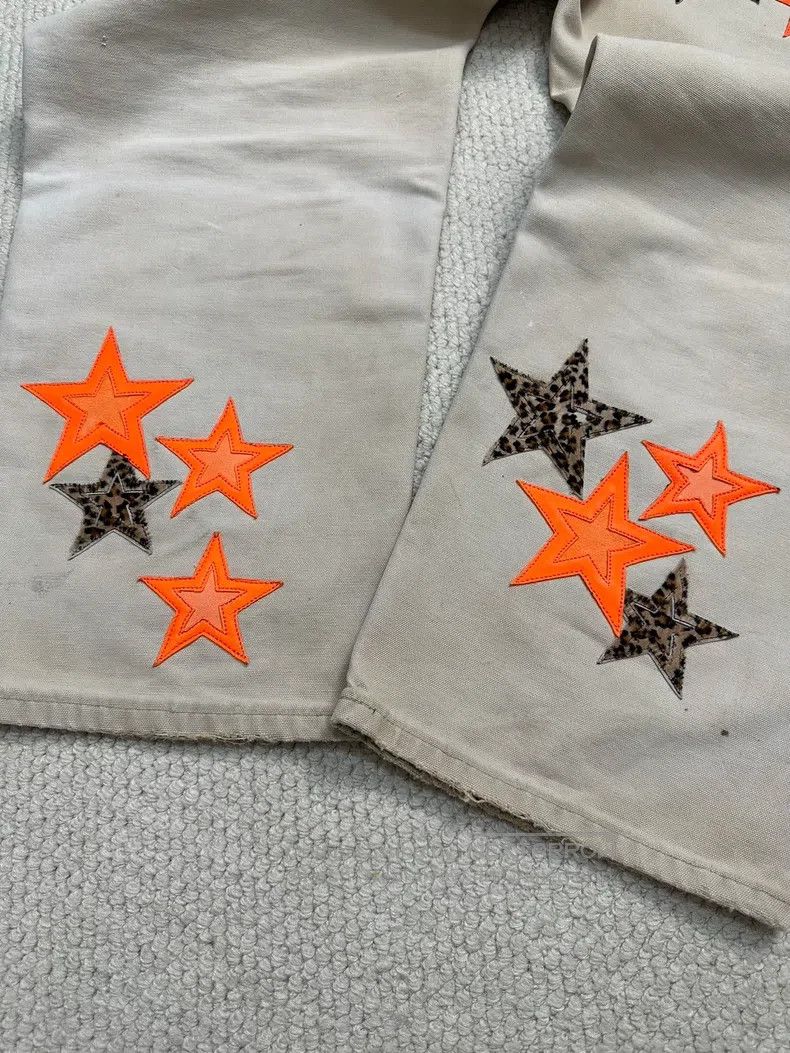 Chrome Hearts CHROME HEARTS 36 Orange star leather knee overalls Size US 36 / EU 52 - 5 Thumbnail