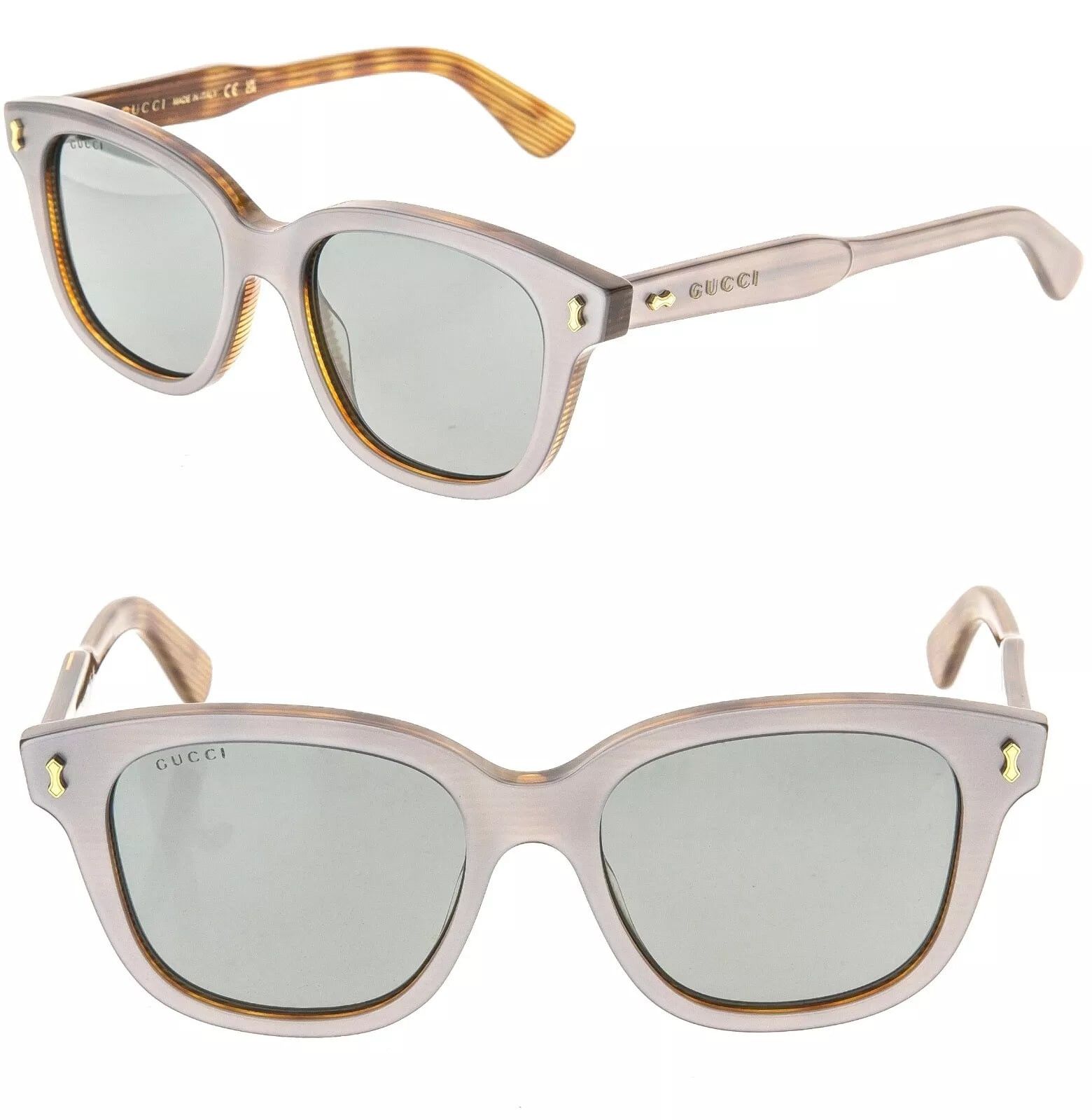 Gucci GUCCI Lilac Pearl Brown Silver 1264 Gg1264S Sunglasses 004 Size ONE SIZE - 1 Thumbnail