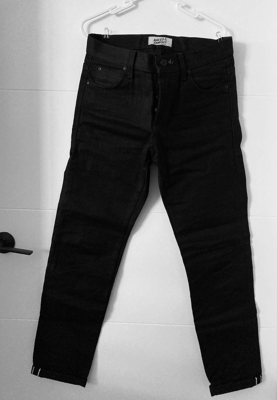 Naked & Famous Naked & Famous Denim Selvedge Jeans — Black/Indigo Fading Size US 29 - 1 Thumbnail