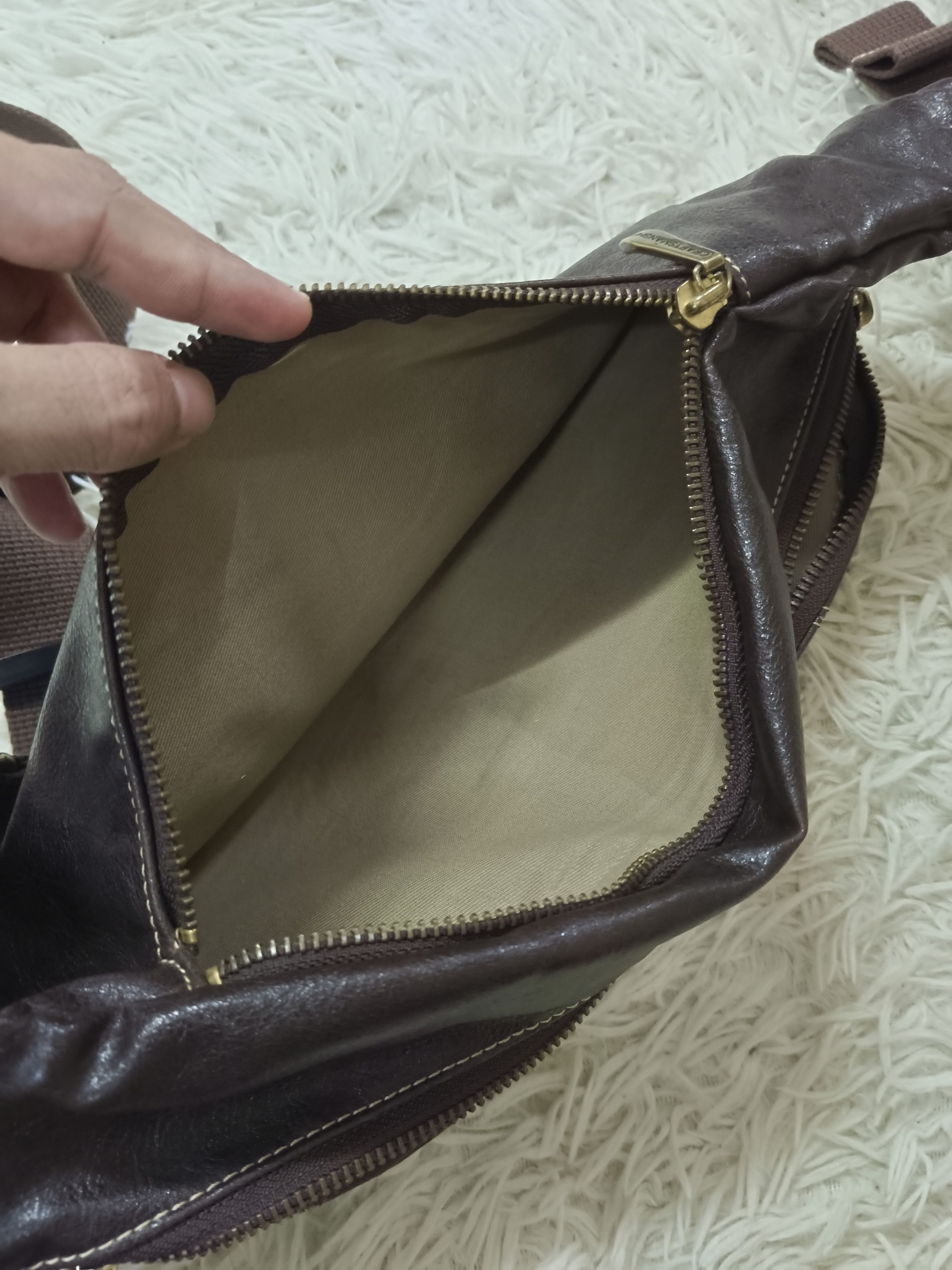Leather CRAFTMANSHIP LEATHER POUCH/CROSSBODY Size ONE SIZE - 4 Thumbnail