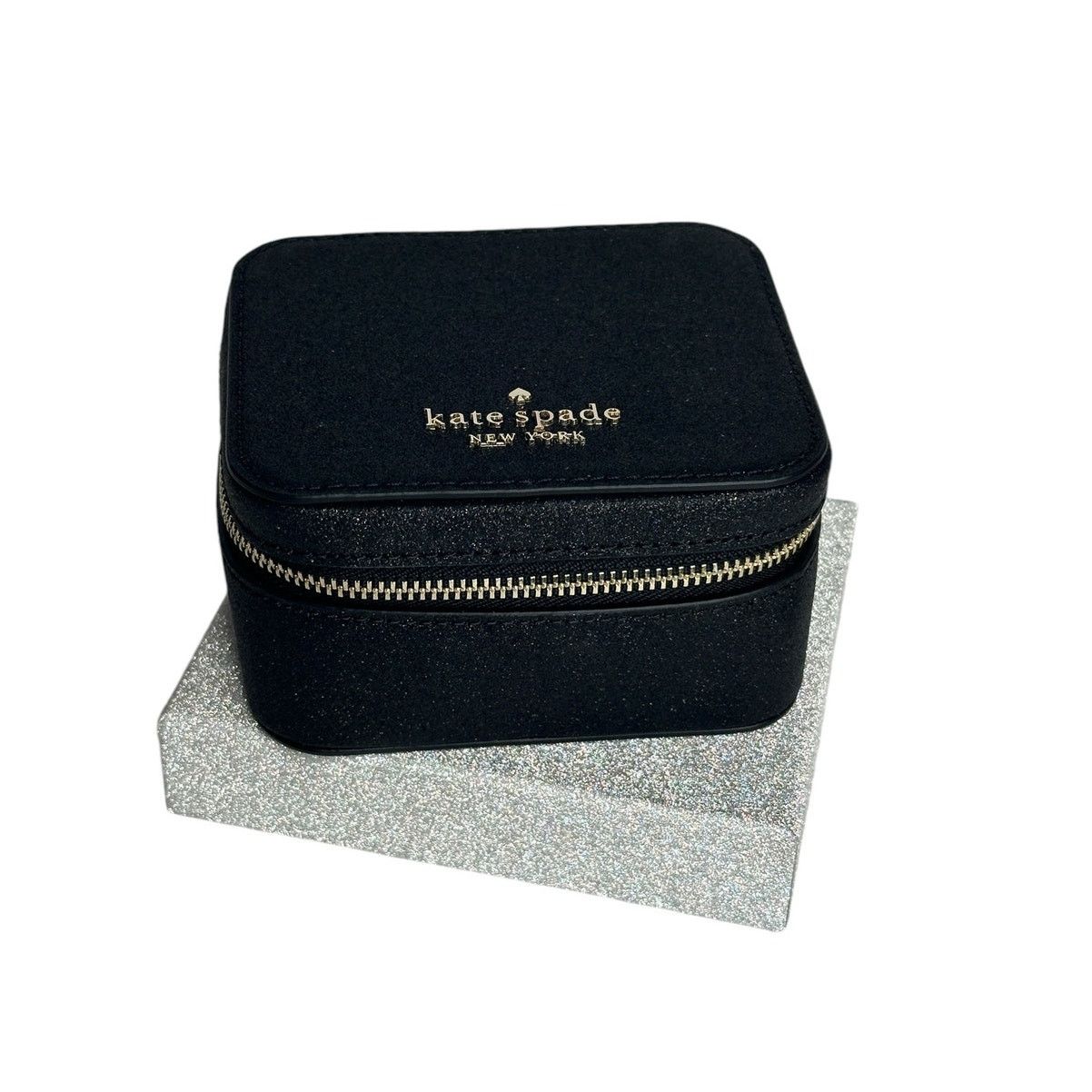 Kate Spade Kate spade Glitter Tinsel Boxed Jewelry Holder Box in Black Size ONE SIZE - 1 Thumbnail