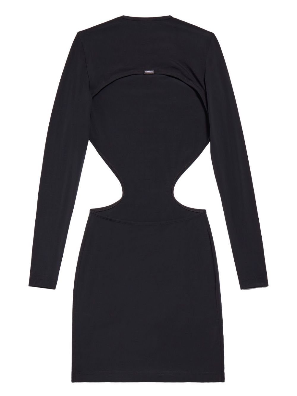 Balenciaga o1s1rm0825 Cut-Out Mini Dress in Black Size S / US 4 / IT 40 - 5 Thumbnail