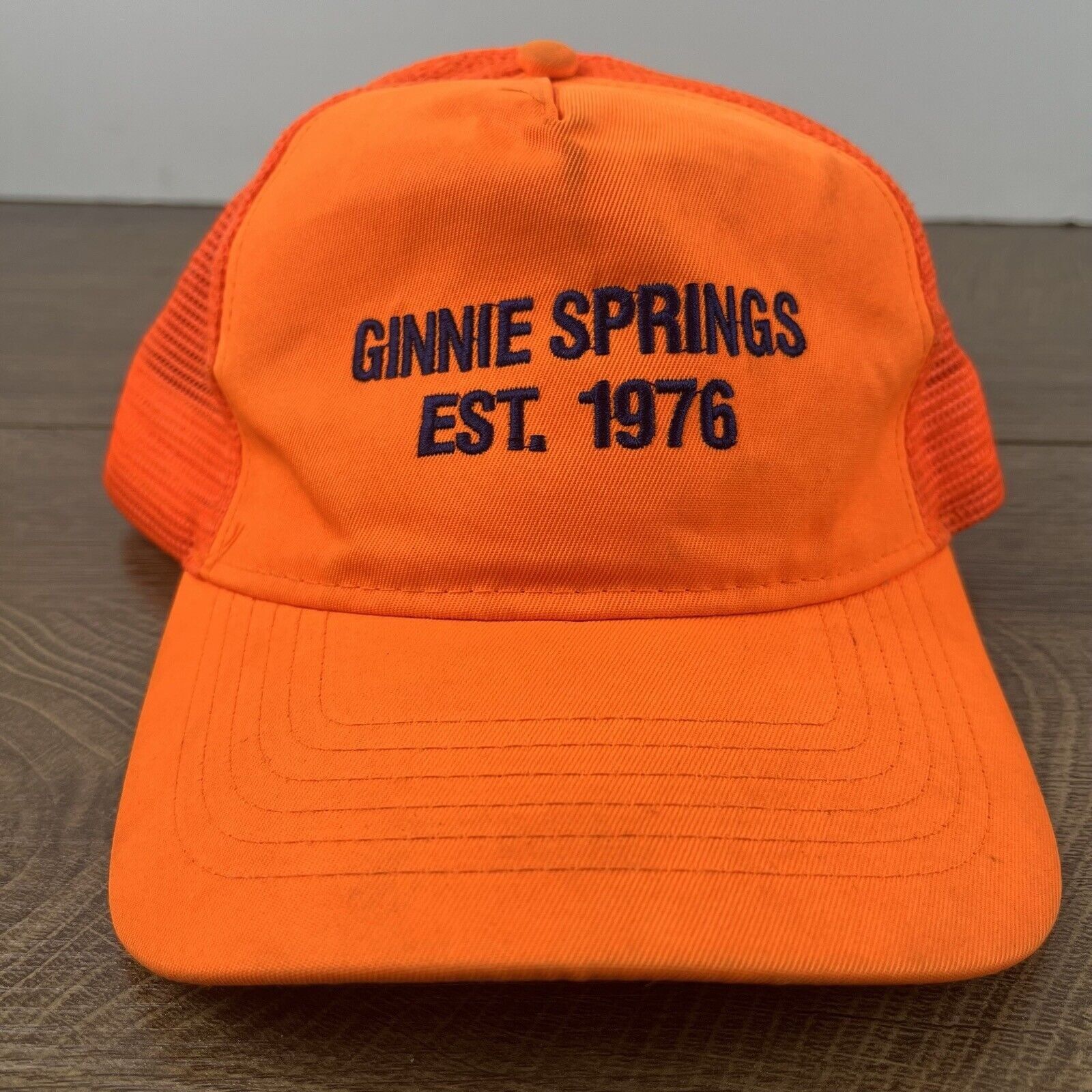 Other Ginnie Springs 1976 Hat Snapback Hat Orange Adjustable Hat A Size ONE SIZE - 4 Thumbnail