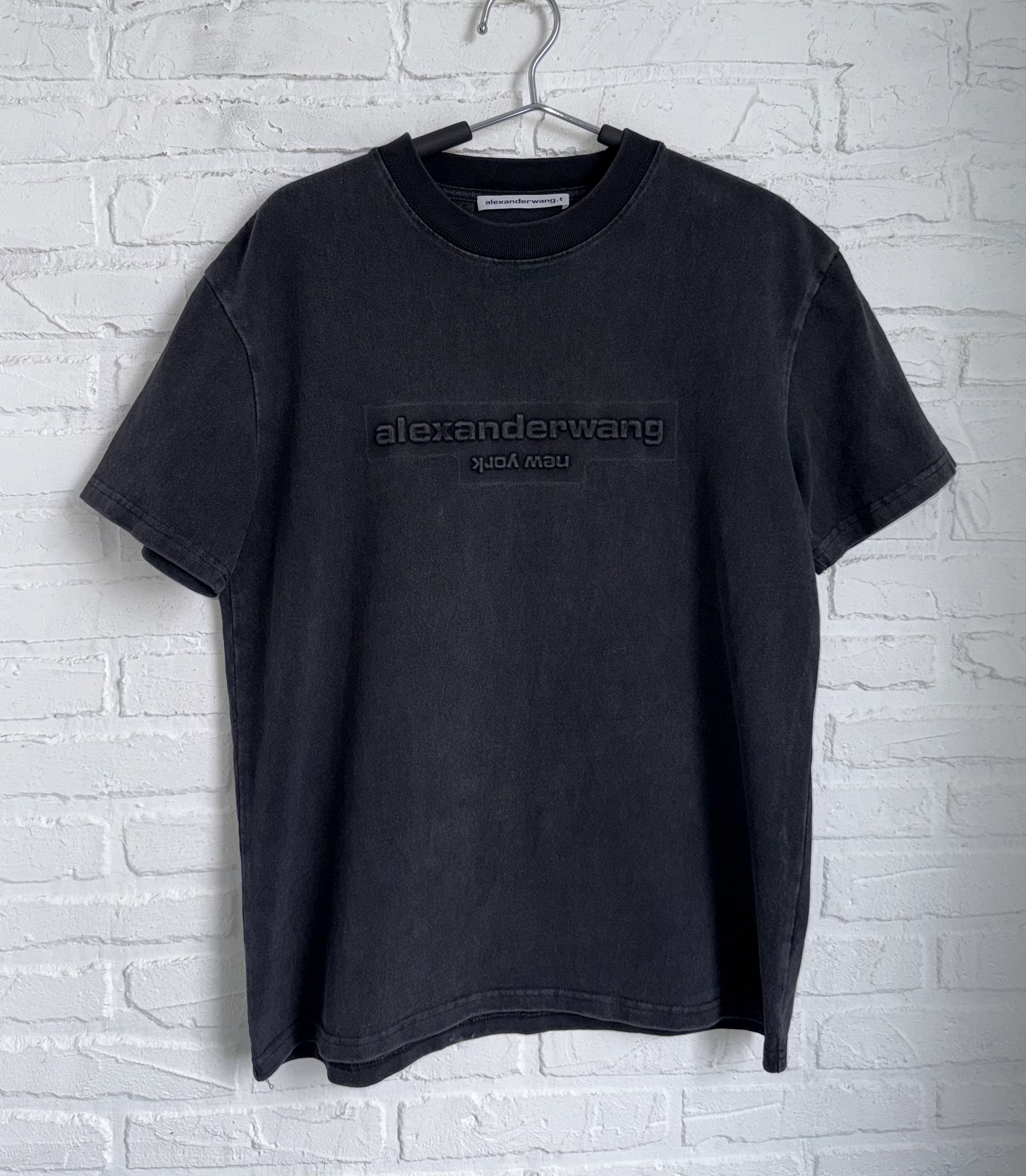 Alexander Wang Alexander Wang Stone Washed Embossed logo oversized t-shirt Size US M / EU 48-50 / 2 - 1 Thumbnail