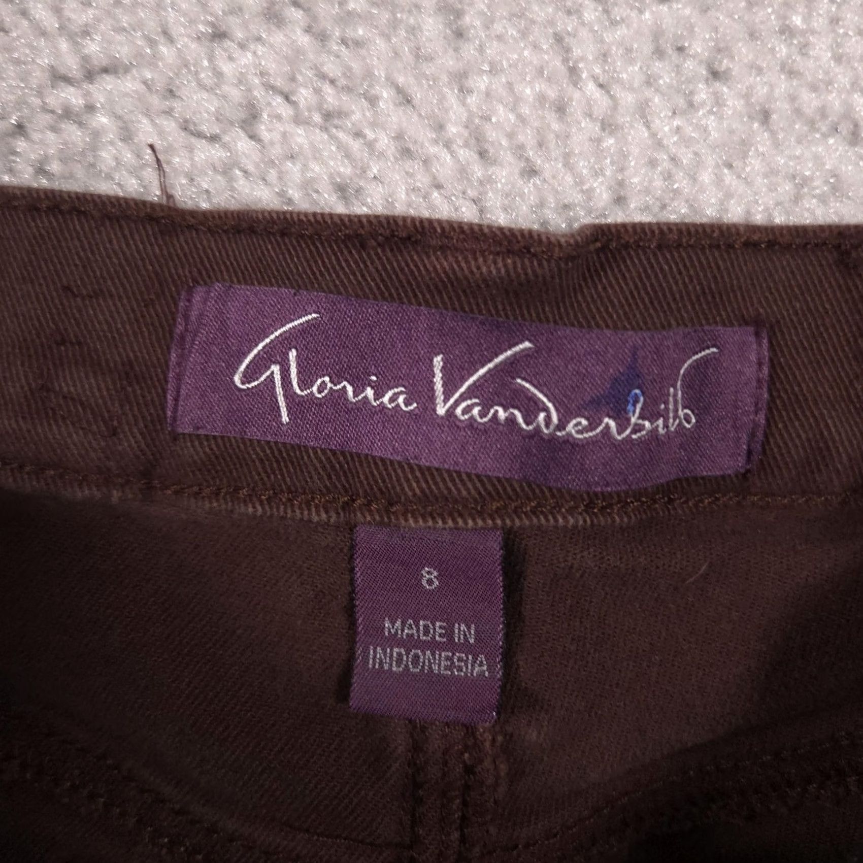 Gloria Vanderbilt Gloria Vanderbilt Amanda Jeans Womens 8 Short Brown High Rise Tapered Stretch Size 30" / US 8 / IT 44 - 5 Thumbnail