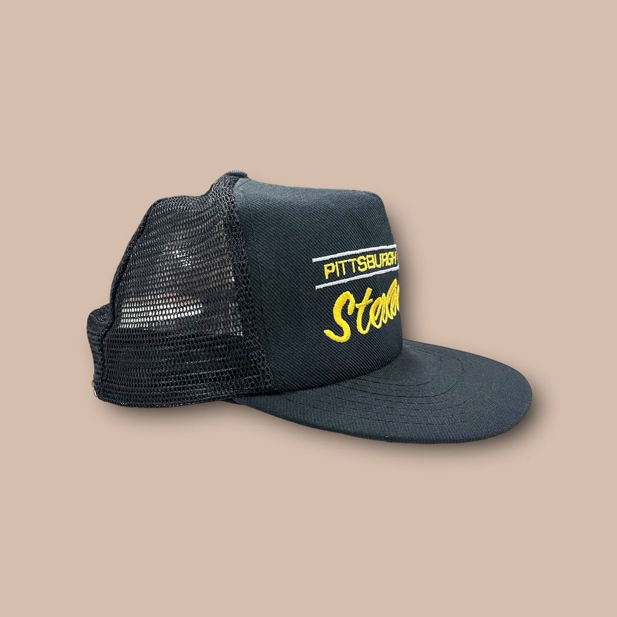 NFL Vintage 80's-90's pittsburgh Steelers Trucker Snapback Hat Size ONE SIZE - 3 Thumbnail