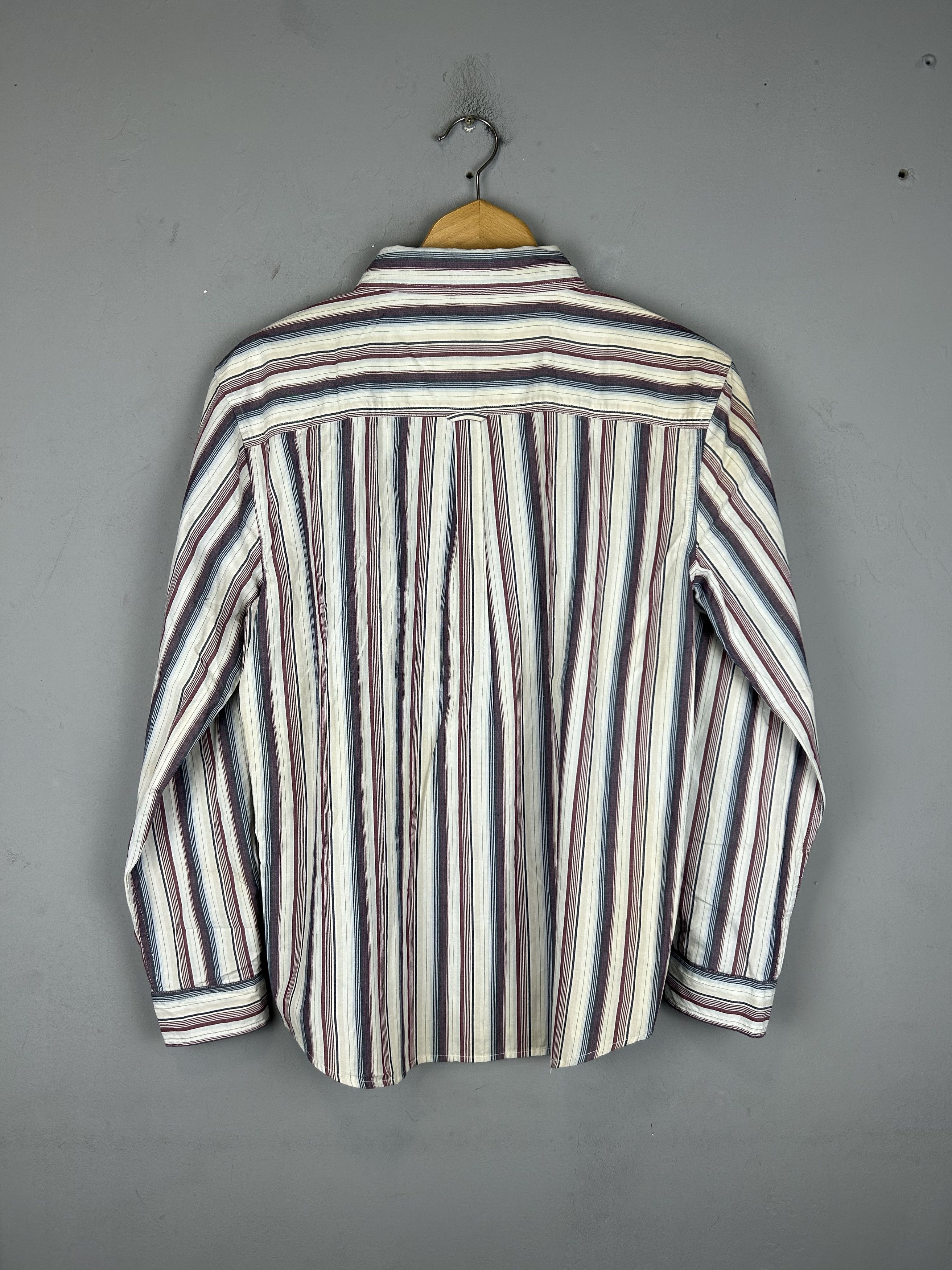 Vintage × Wrangler NWT Wrangler Vintage Striped Shirt Button Long Sleeve Size US S / EU 44-46 / 1 - 4 Thumbnail