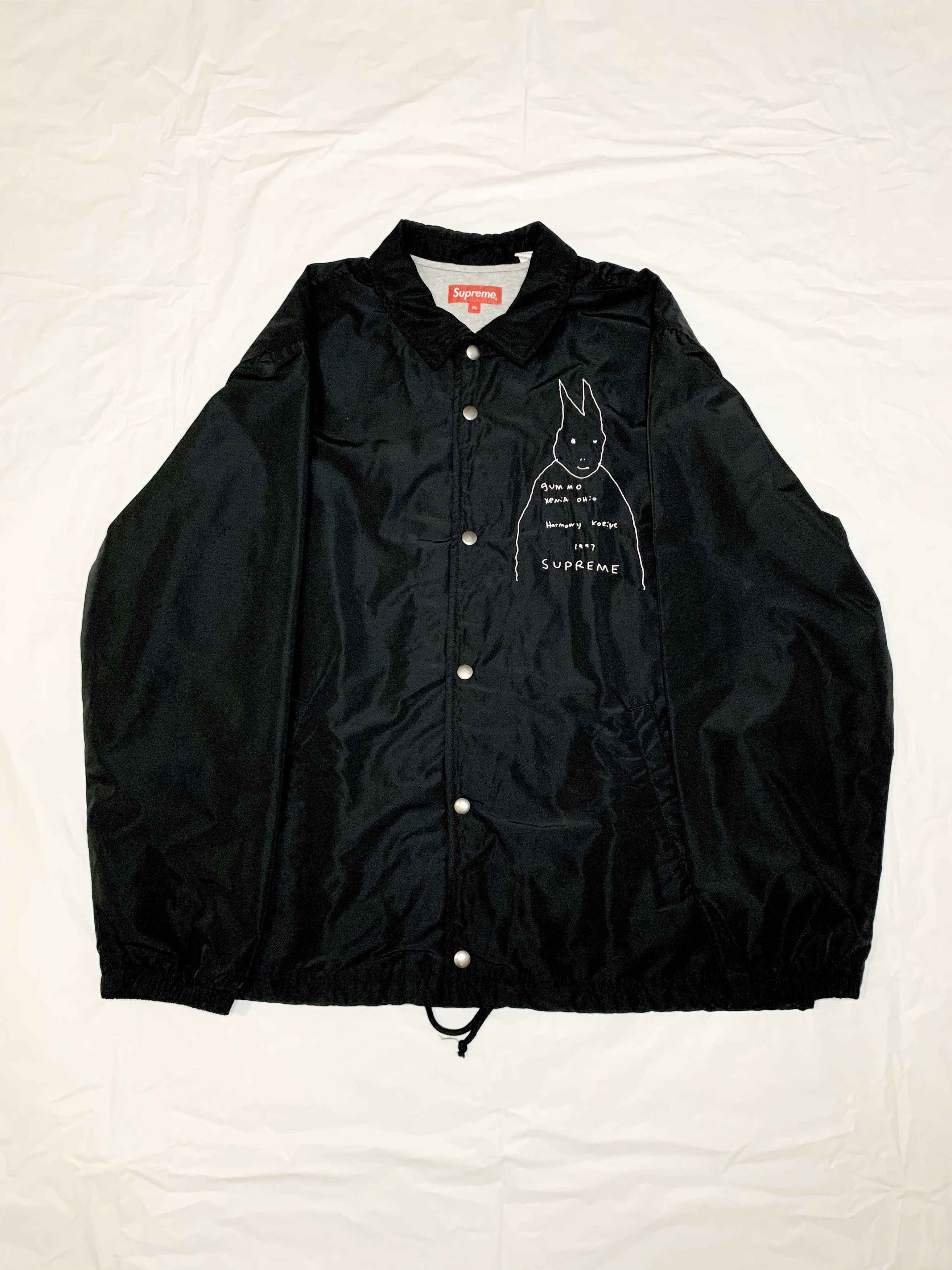 image of Supreme Ss22 Gummo Coach Jacket (Xl) in Black, Men's