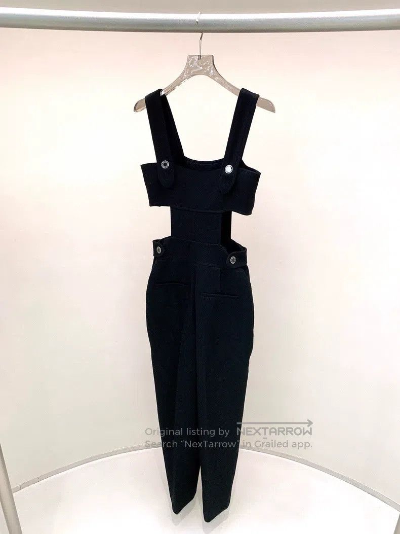 Hermes Hermes Black one-piece suspender pants Size 42" / US 20 - 2 Thumbnail