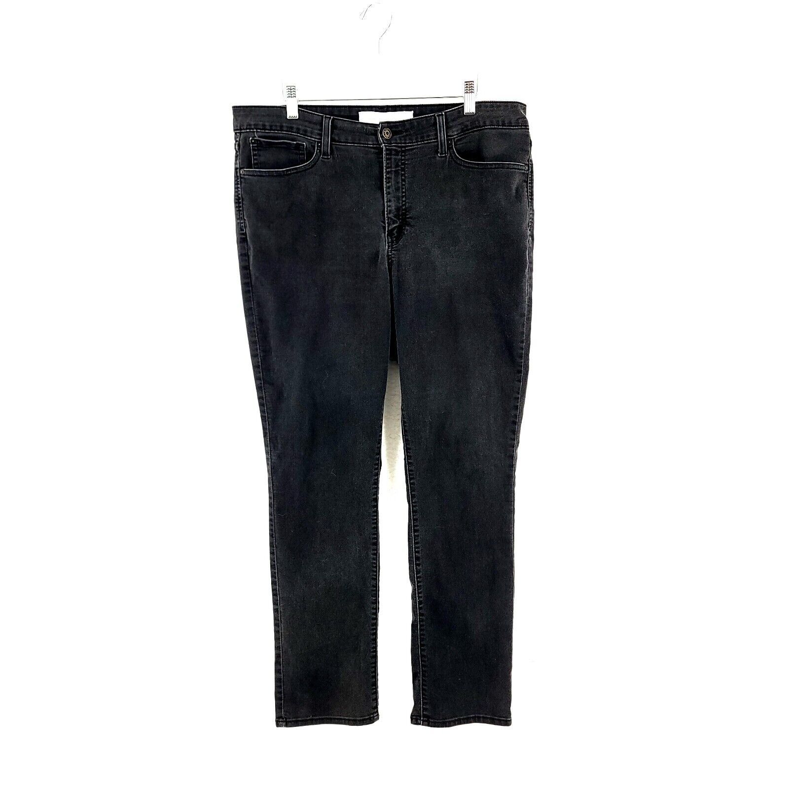 Levi's Levi's Signature Totally Shaping Straight Denim Black Jeans Size 36" / US 14 / IT 50 - 1 Thumbnail