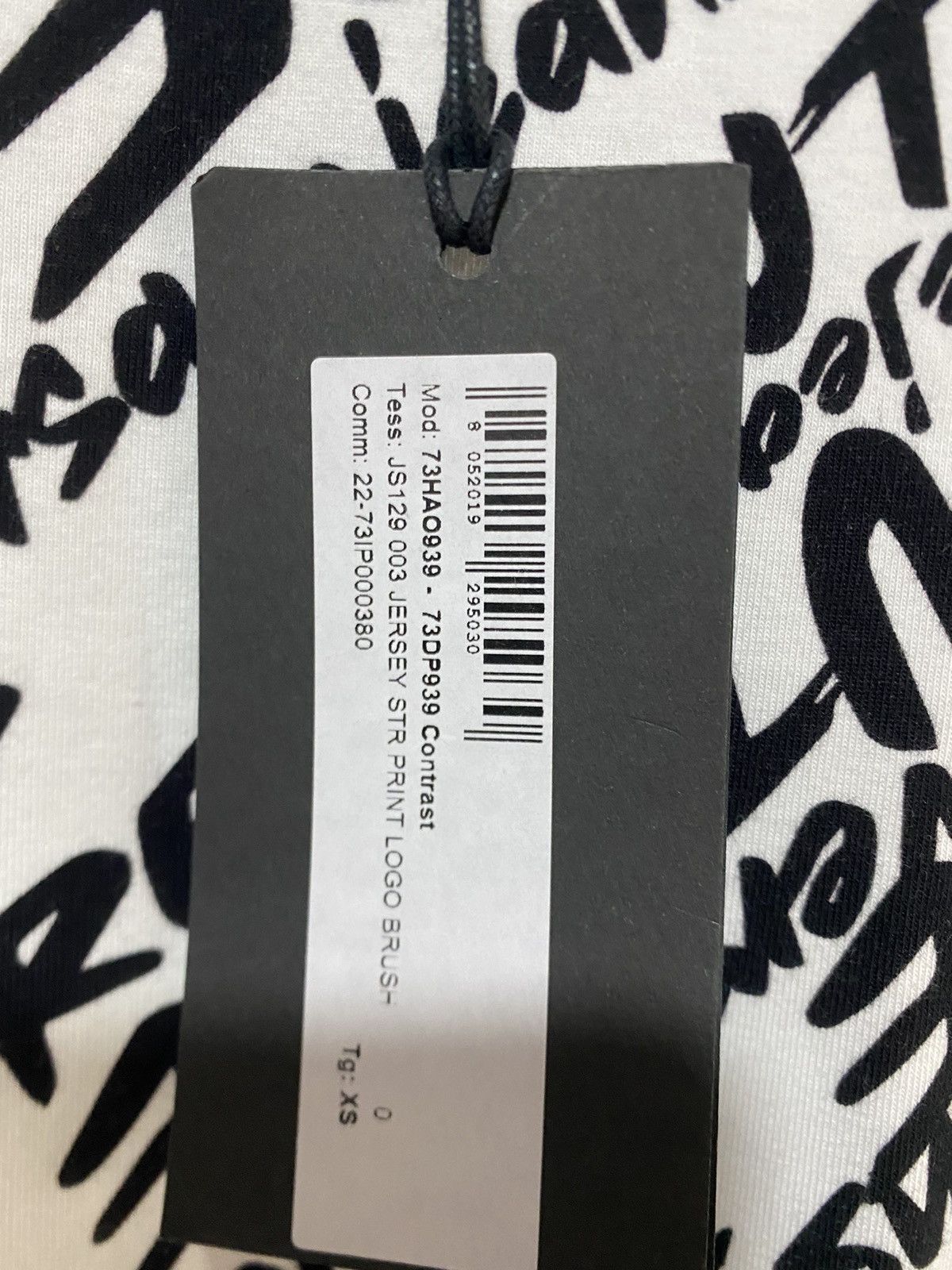 Versace Jeans Couture Print Logo Brushed Versace Jeans Culture Jersey T-Shirt, XS, Size XS / US 0-2 / IT 36-38 - 7 Thumbnail