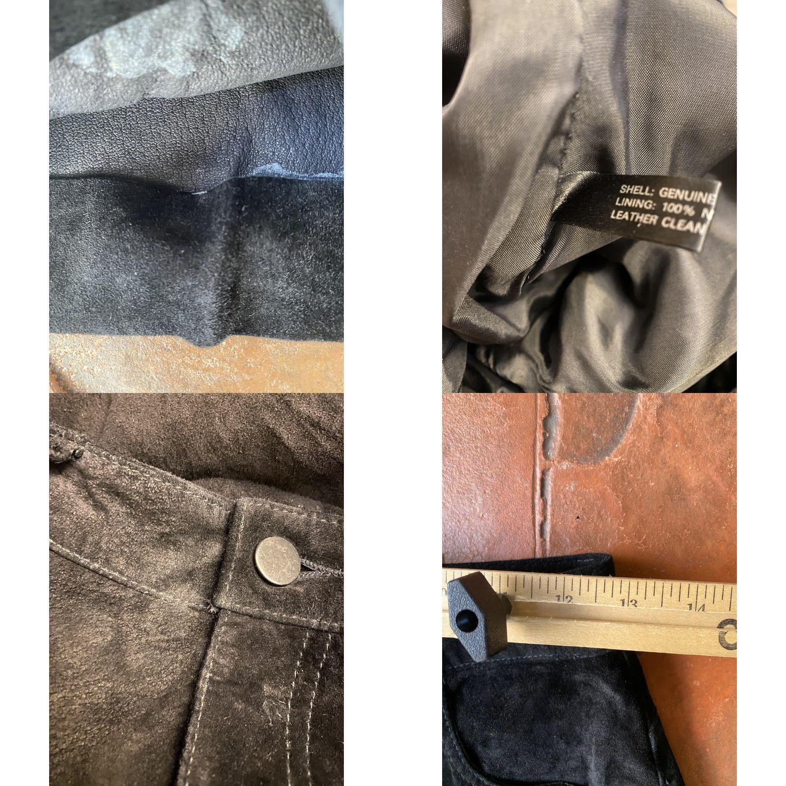 Vintage VINTAGE Michael Hoban North Beach Suede Leather Pants Womens 7/8 Black Leather Zipper Beach Hip 32 Inseam Girls? Size 28" / US 6 / IT 42 - 8 Thumbnail