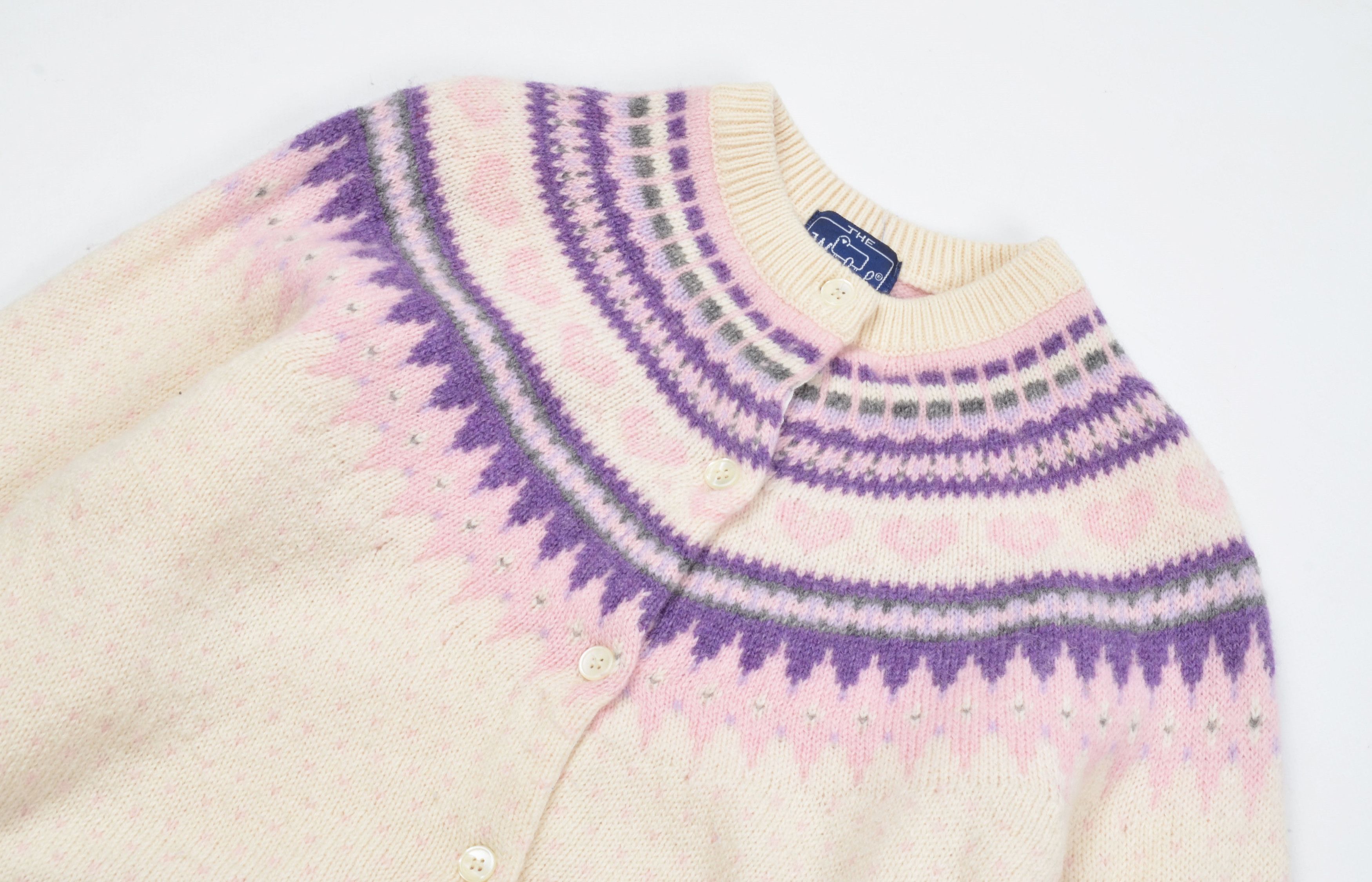 Woolrich Woolen Mills Woolrich 90's Heart's Cute Cottagecore Wool Blend Cardigan Size L / US 10 / IT 46 - 2 Thumbnail