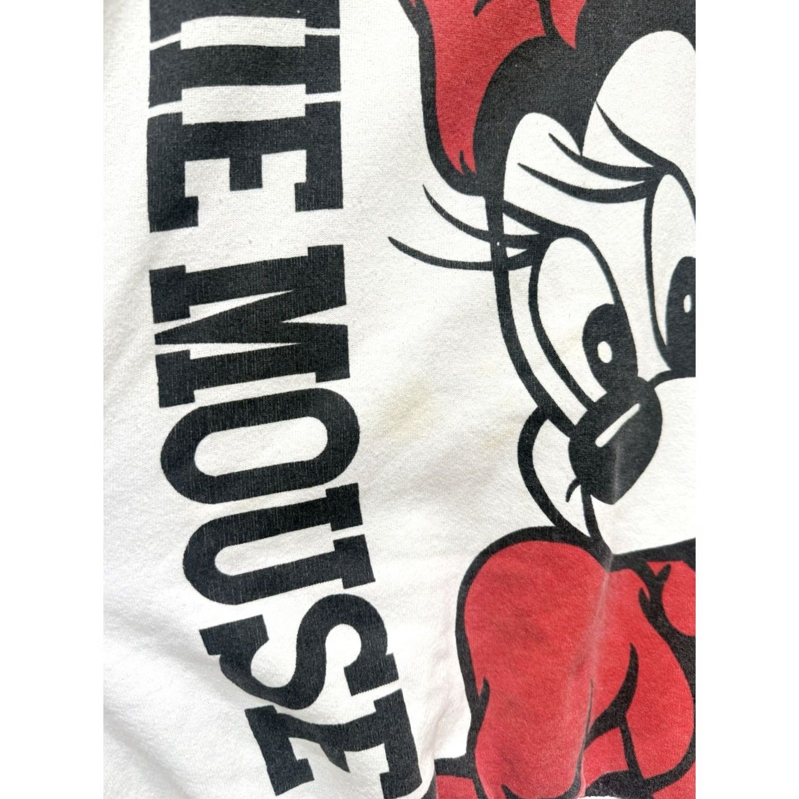 Disney VINTAGE 80s Disney Minnie Mouse All Over Print Sweatshirt White L Men Regular Pullover Shirts/ Sweatshirt Size US L / EU 52-54 / 3 - 4 Thumbnail