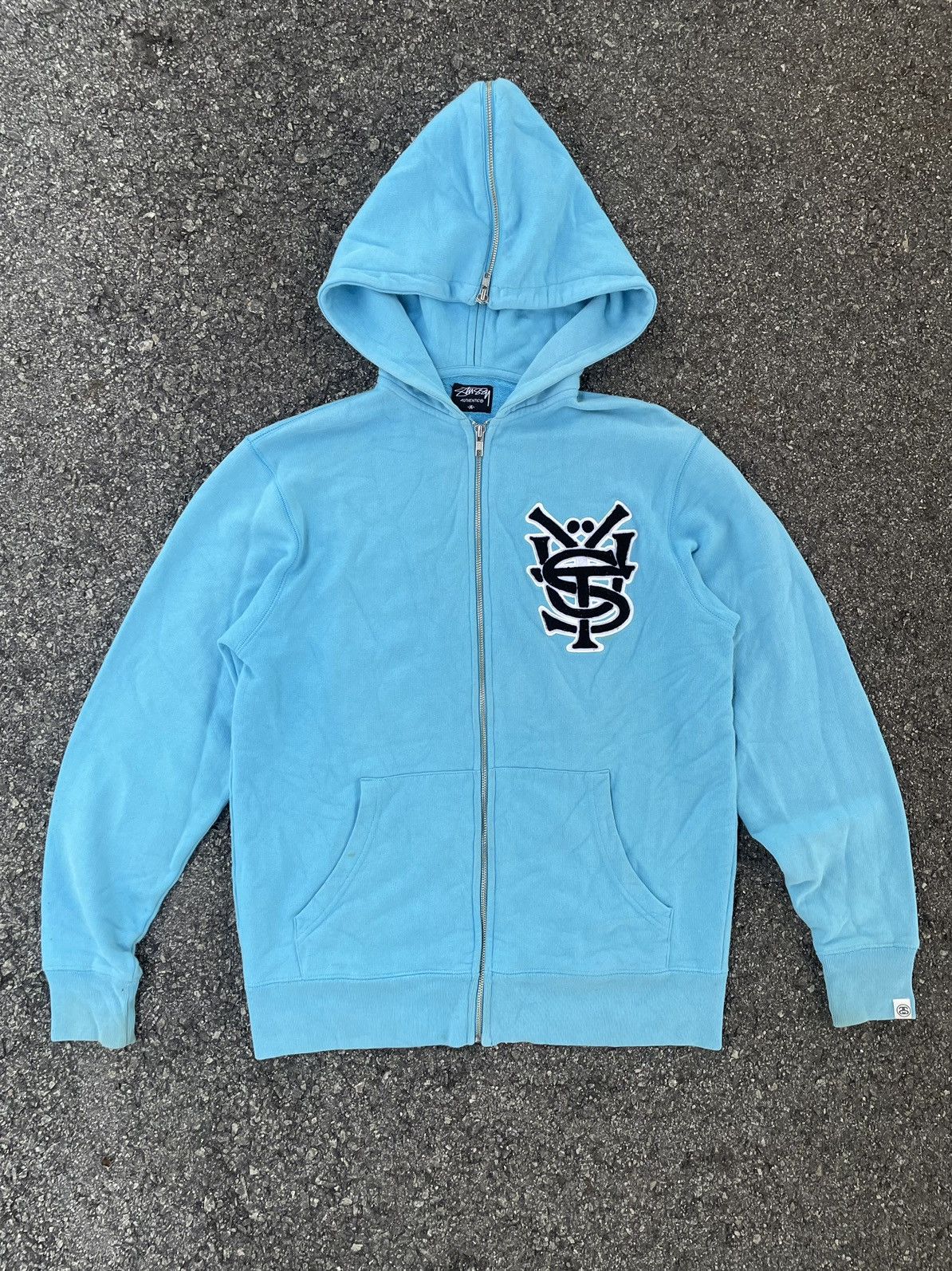 Stussy Stussy Logo Varsity Hooded Zip-up Size US M / EU 48-50 / 2 - 2 Thumbnail