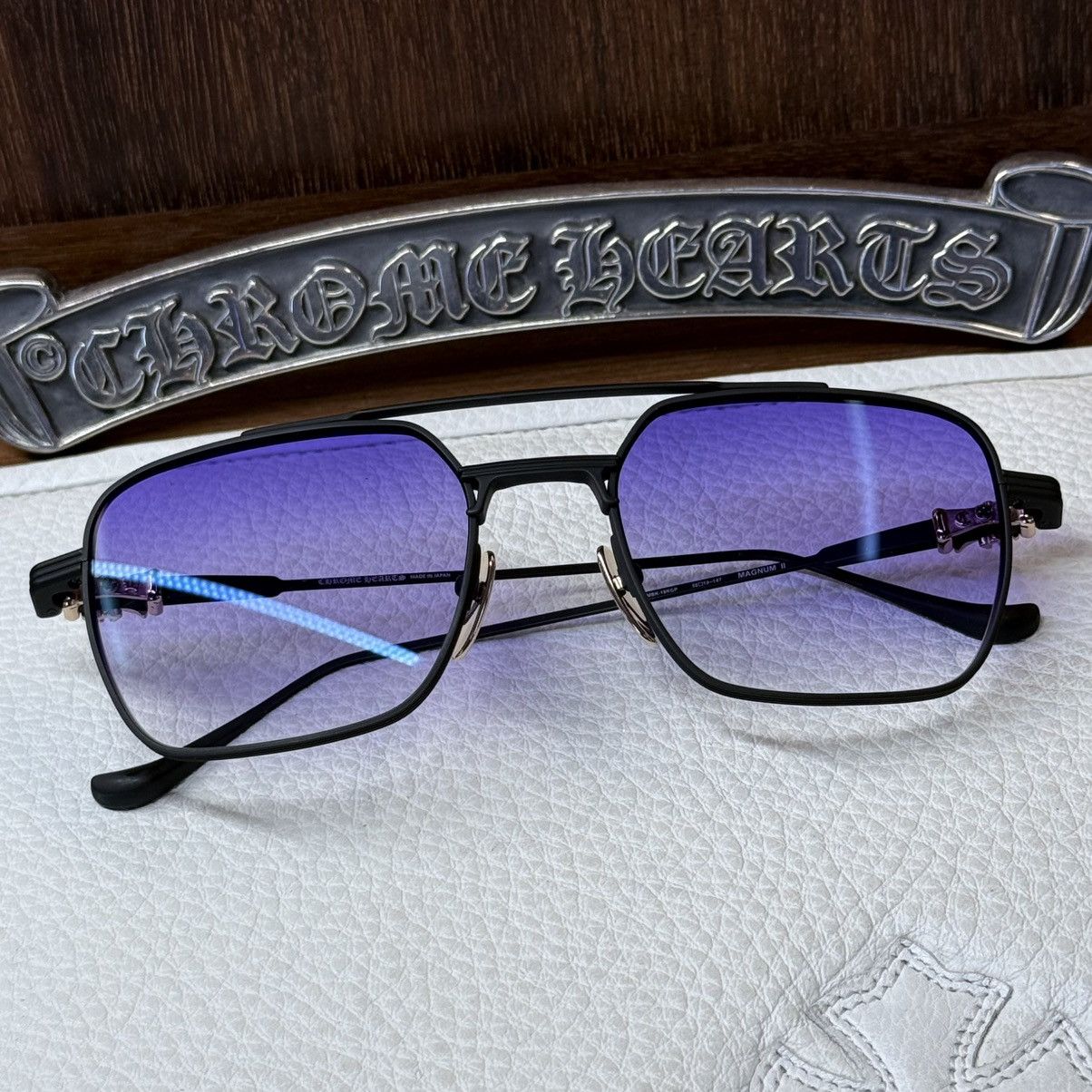 Chrome Hearts Chrome Hearts MAGNUM II 1/1 Lüx Lilac Sunglasses Size ONE SIZE - 1 Thumbnail