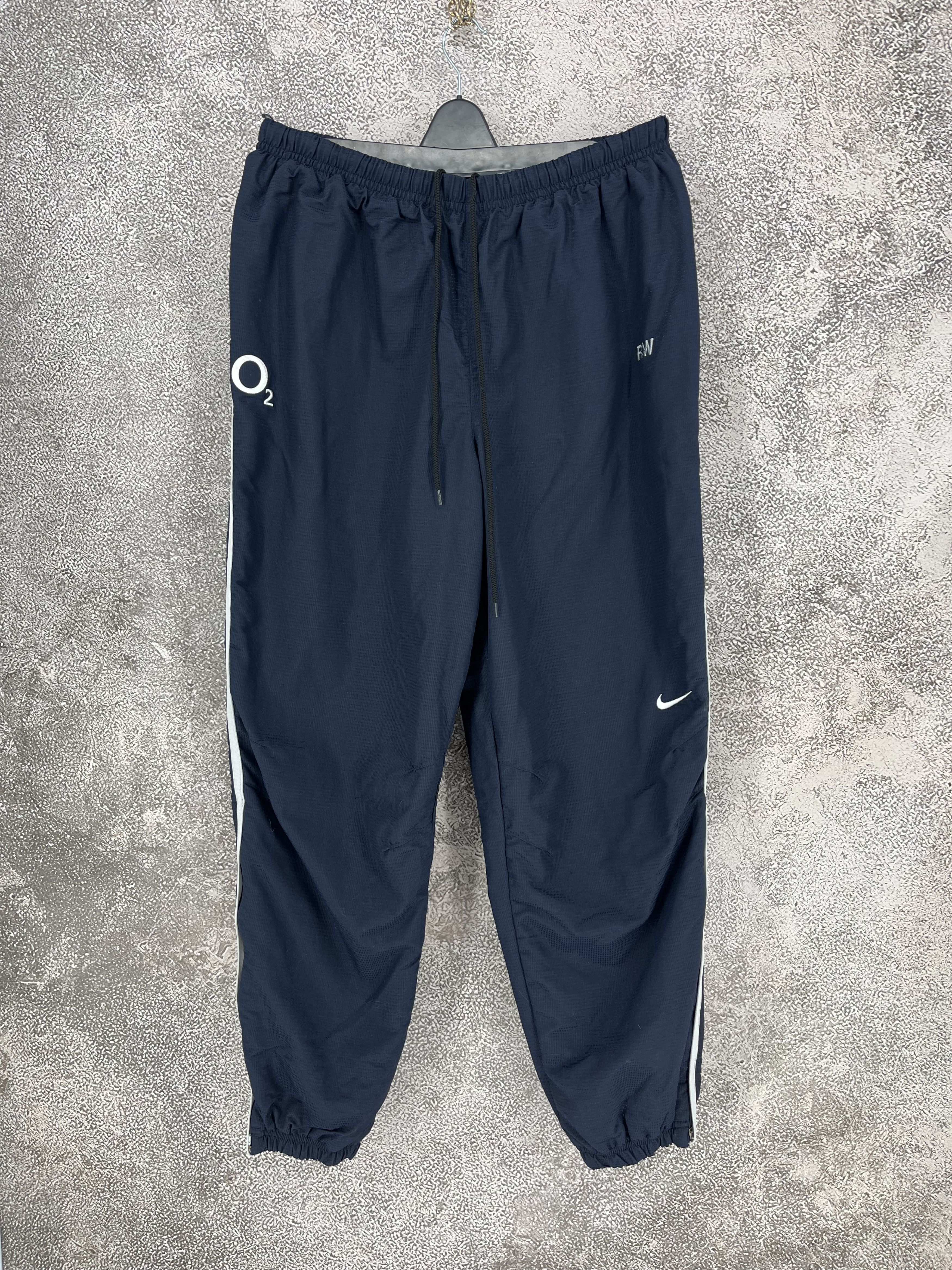 Nike Vintage 90s Nike O2 RW. Nylon Baggy Y2K Drill Pants Size US 36 / EU 52 - 1 Thumbnail