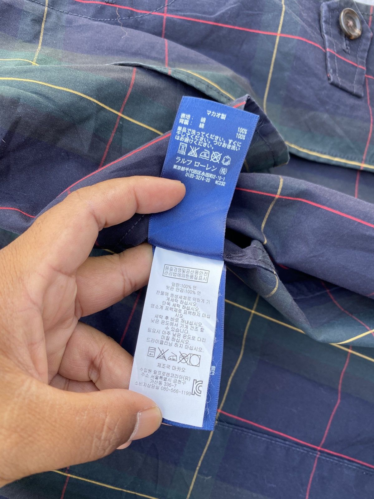 Ralph Lauren Vintage Polo Ralph Lauren Plaid Waxed Twill Balmacaan Coat Size US M / EU 48-50 / 2 - 14 Thumbnail