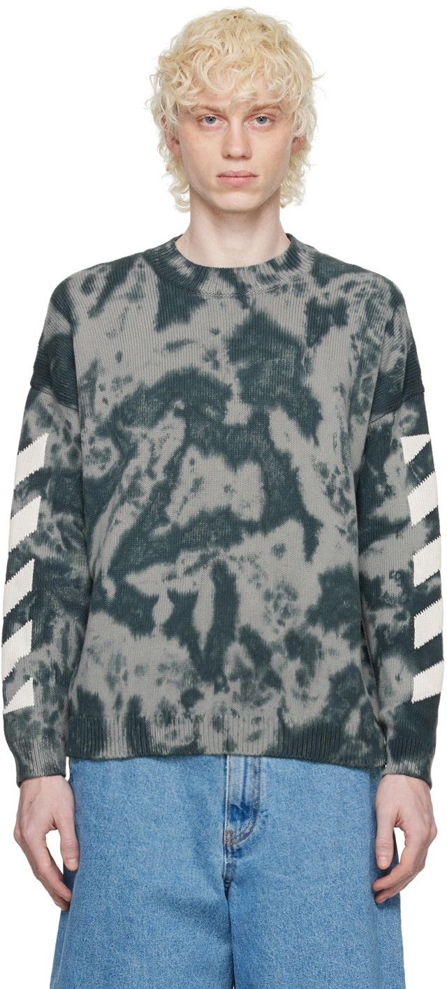 Off-White o1y0325 Logo Crewneck Sweater in Multicolor Size US M / EU 48-50 / 2 - 1 Thumbnail