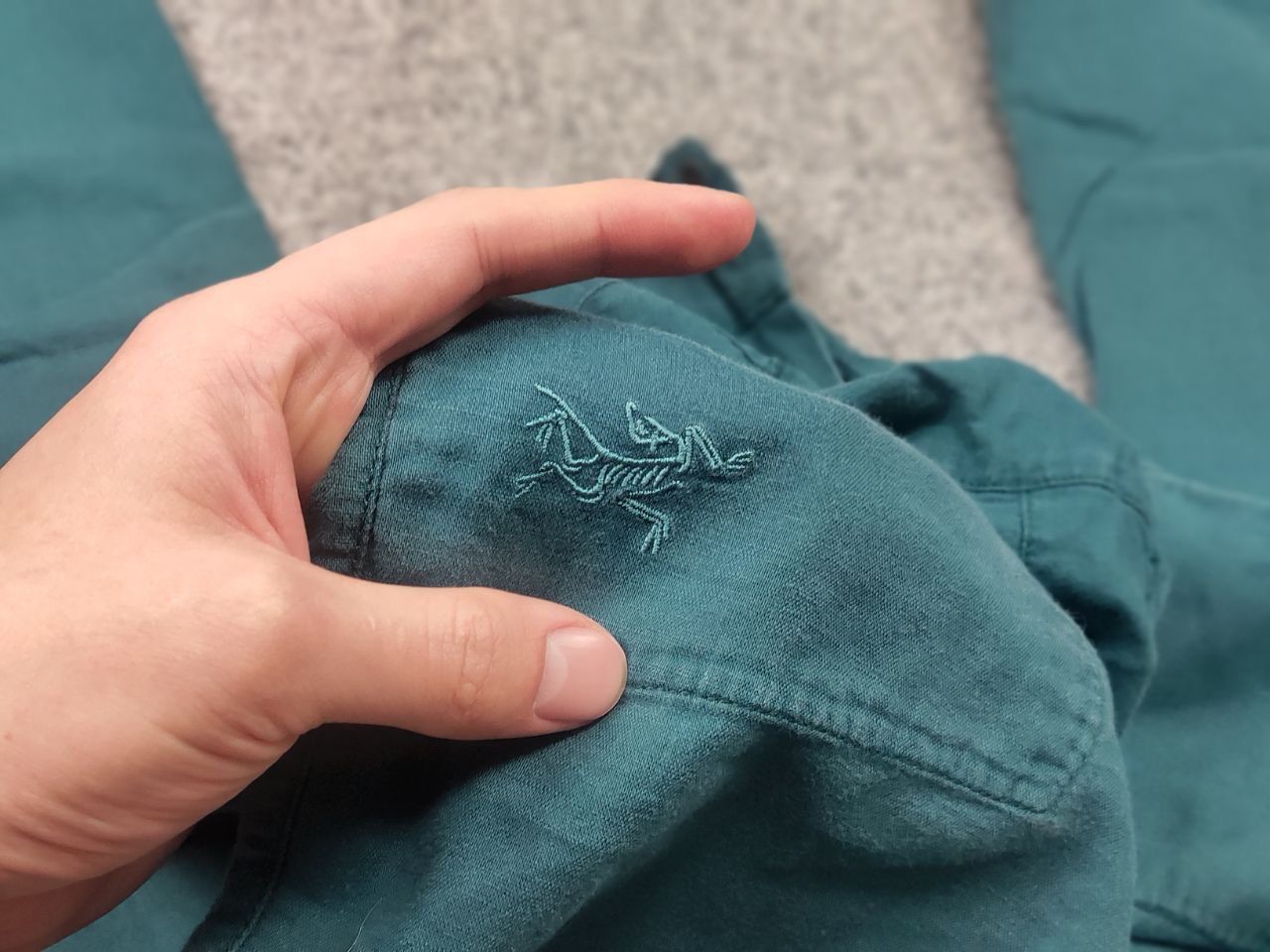 Arc'teryx Arcteryx Vintage Spadina light Casual Pants turquoise Linen Size 29" - 17 Thumbnail