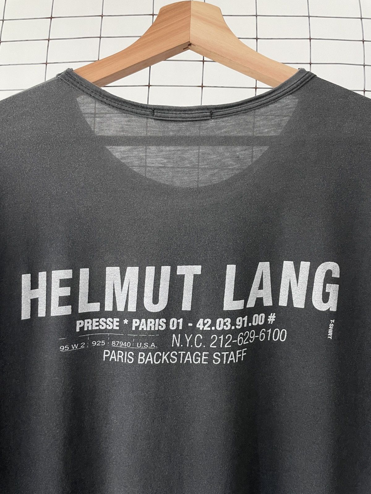 Helmut Lang Helmut Lang Paris 01 Backstage Staff T-Shirt Size US L / EU 52-54 / 3 - 6 Thumbnail