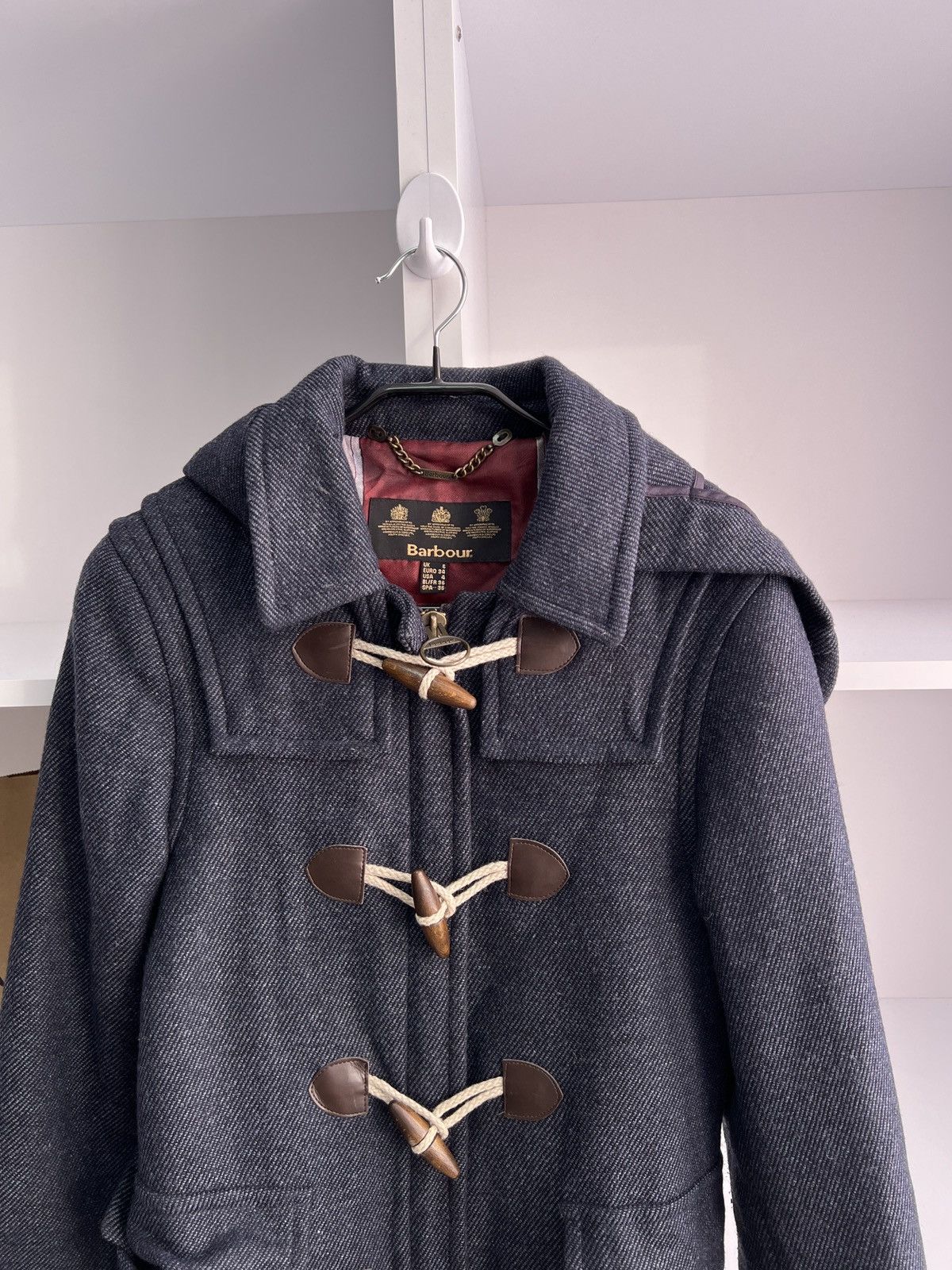 Barbour × Vintage Vintage Barbour Women’s Wool England Coat Size M / US 6-8 / IT 42-44 - 7 Thumbnail