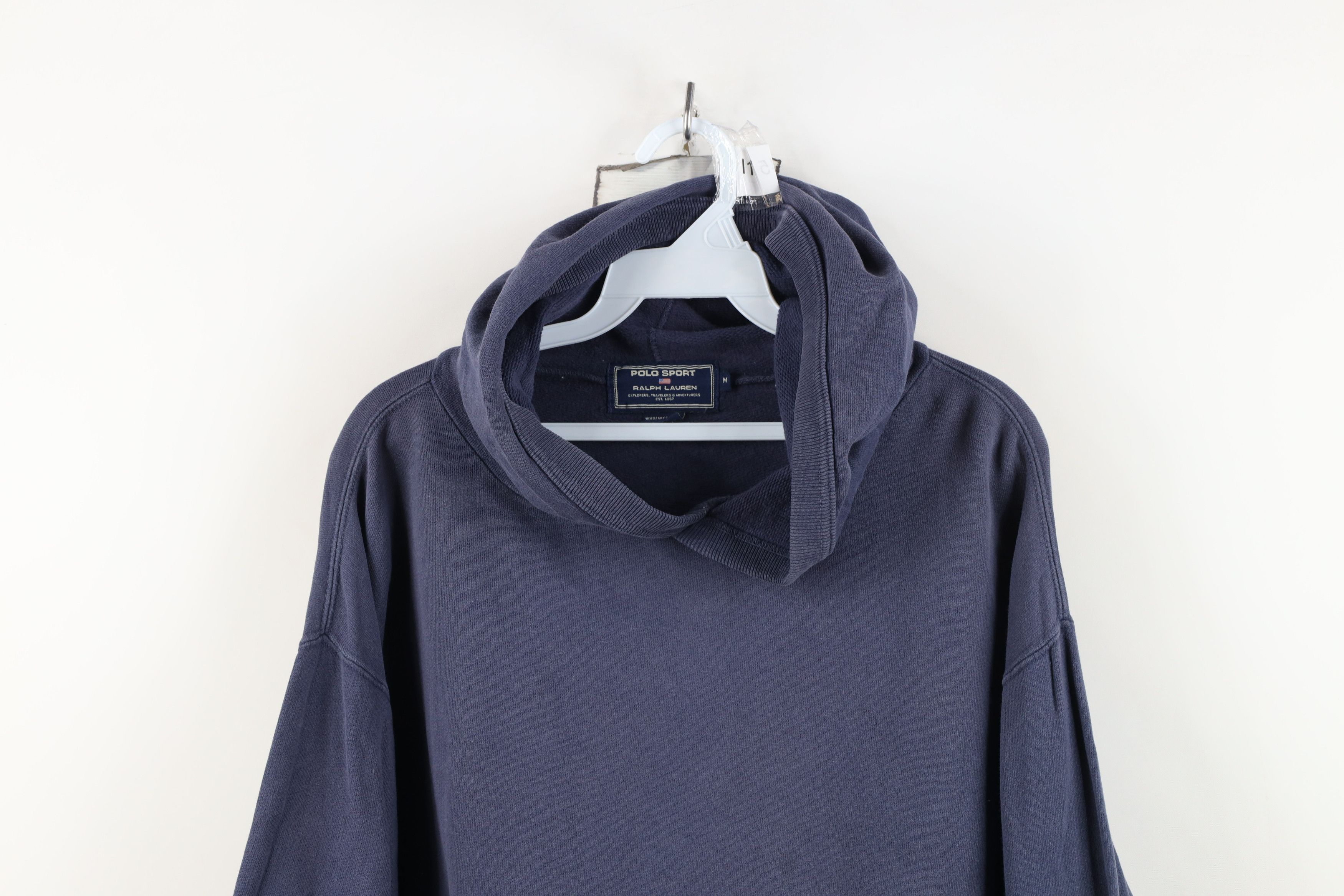 Polo Ralph Lauren Vintage 90s Polo Sport Ralph Lauren French Terry Hoodie Blue Size US M / EU 48-50 / 2 - 2 Thumbnail