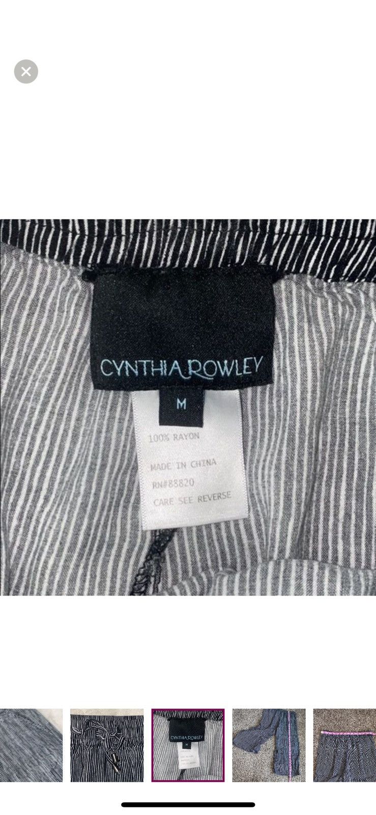 Cynthia Rowley Cynthia rowley medium pinstripe cropped pants Size 30" / US 8 / IT 44 - 4 Thumbnail
